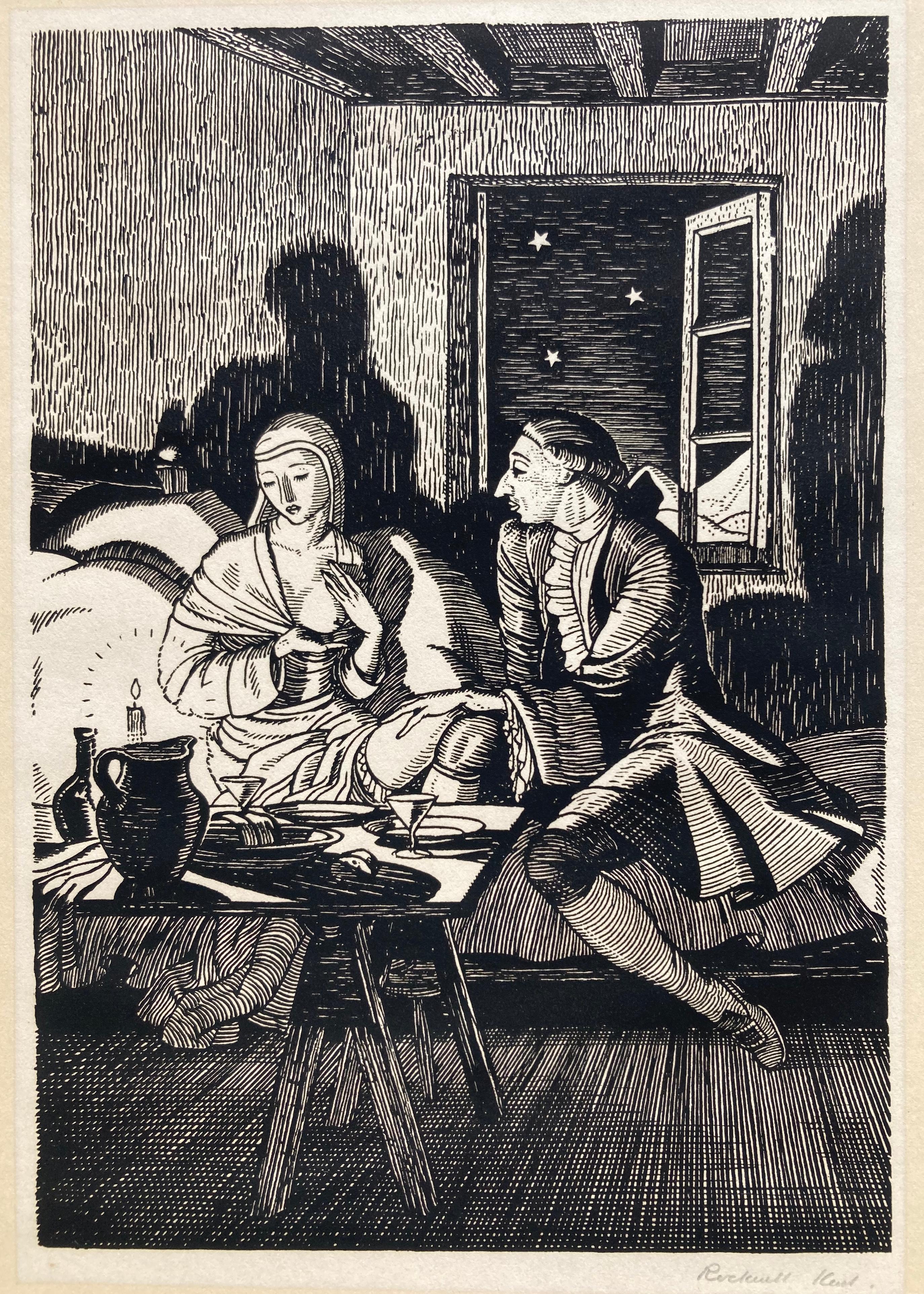 CASANOVA - rare signed impression - Print by Rockwell Kent