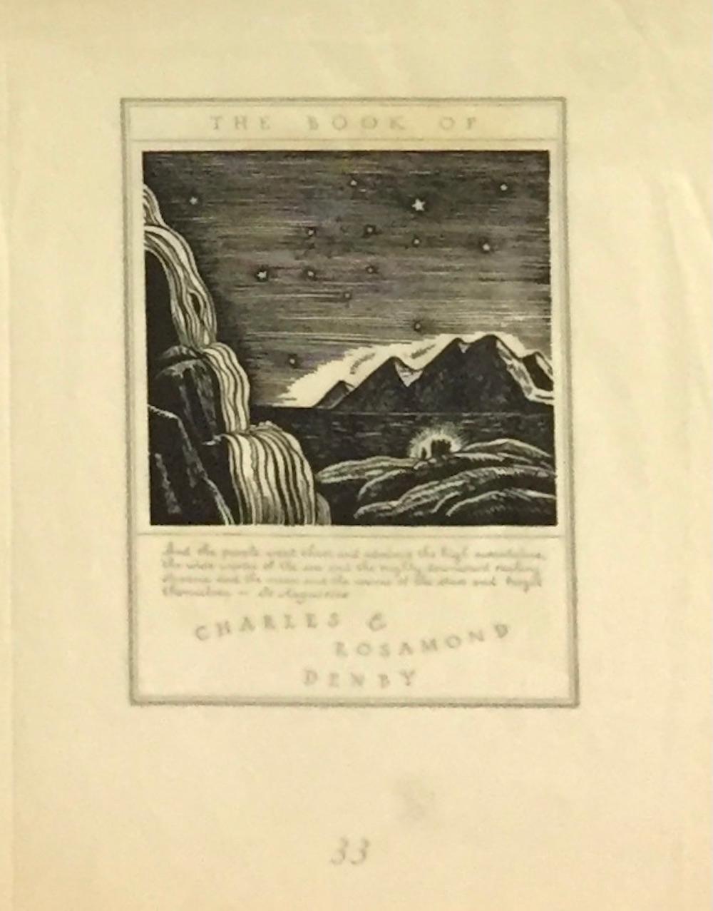 Rockwell Kent, Four Bookplates (on one sheet) For Sale 1