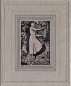 Girl on the Front of a Pond