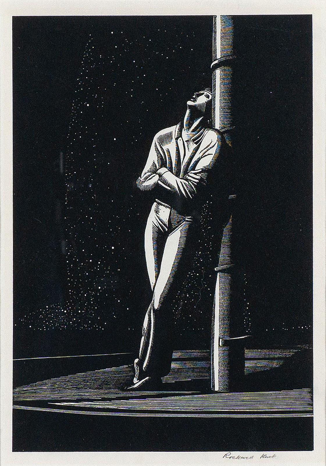 Mann am Mast (Amerikanische Moderne), Print, von Rockwell Kent