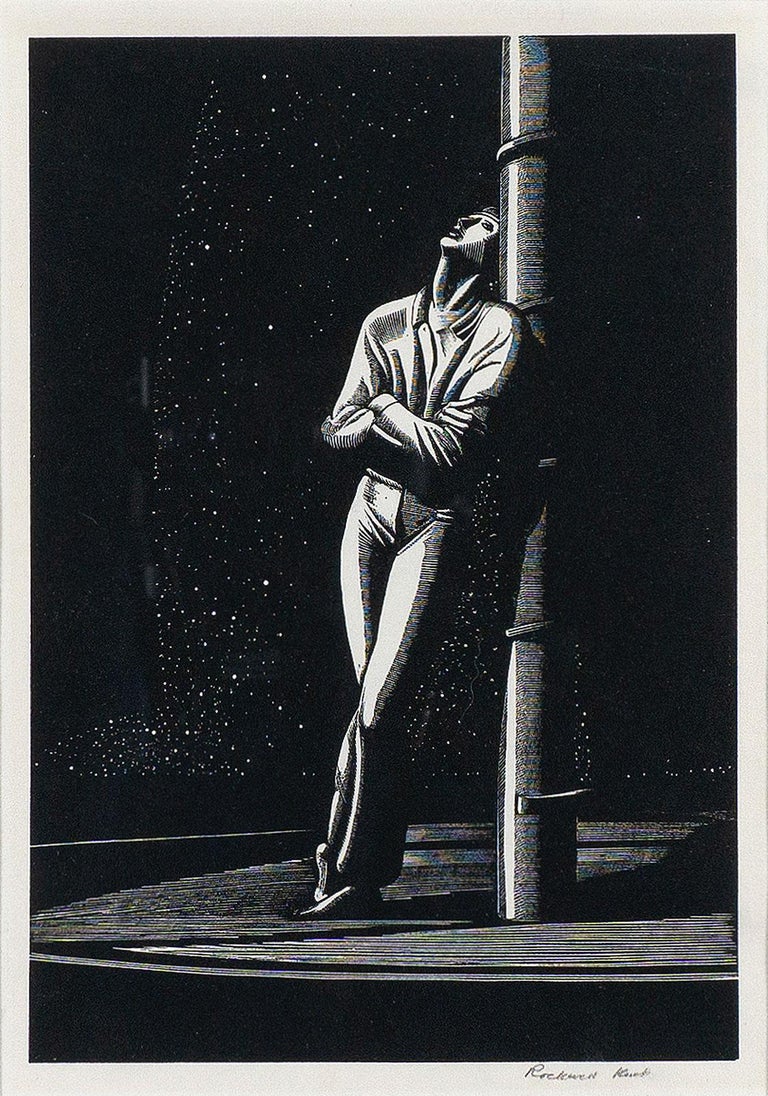 Man at Mast - American Modern Print by Rockwell Kent