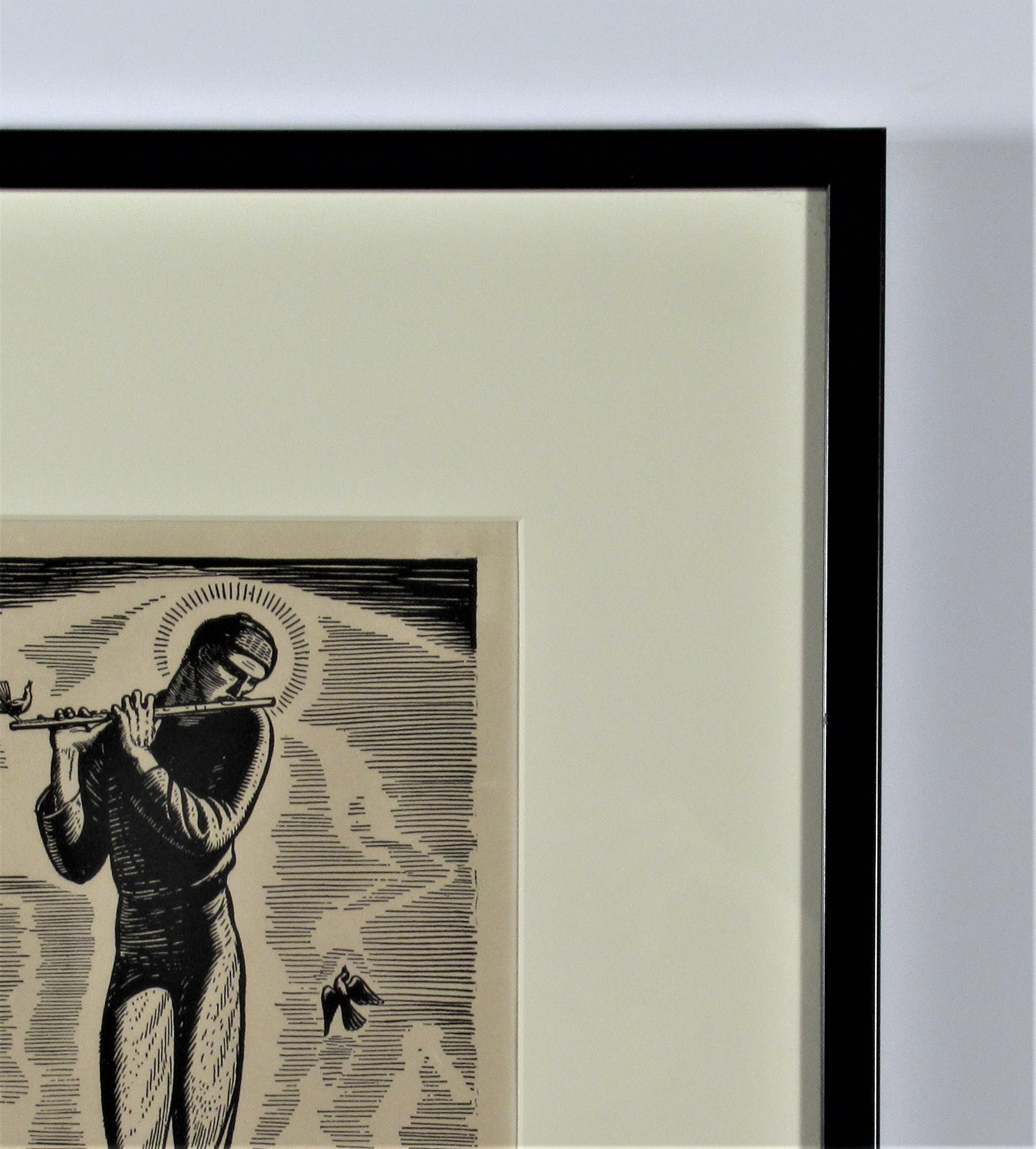 Portrait of Me Improved - American Modern Print by Rockwell Kent