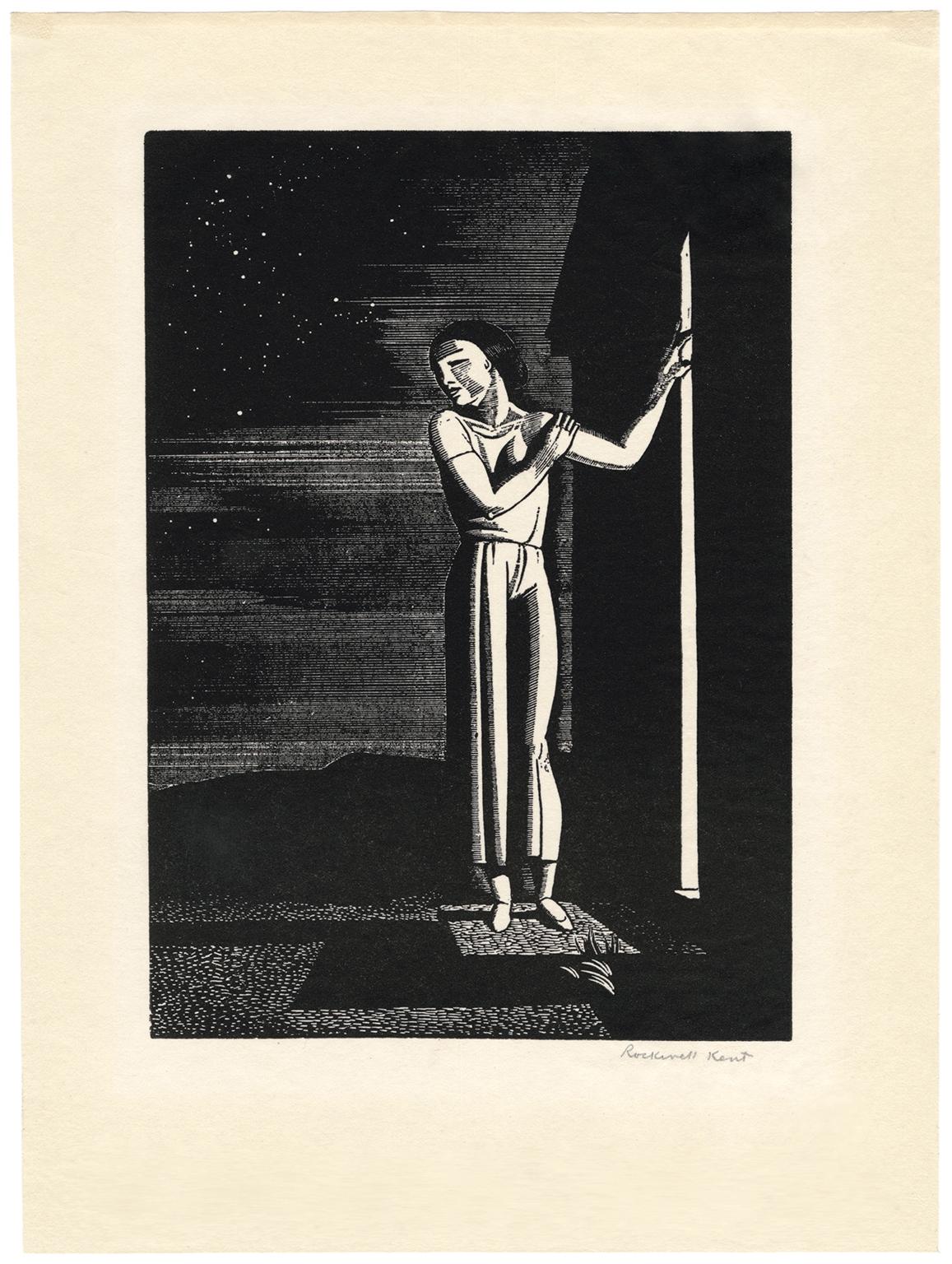 Starry Night — 1930s American Modernism - Print by Rockwell Kent