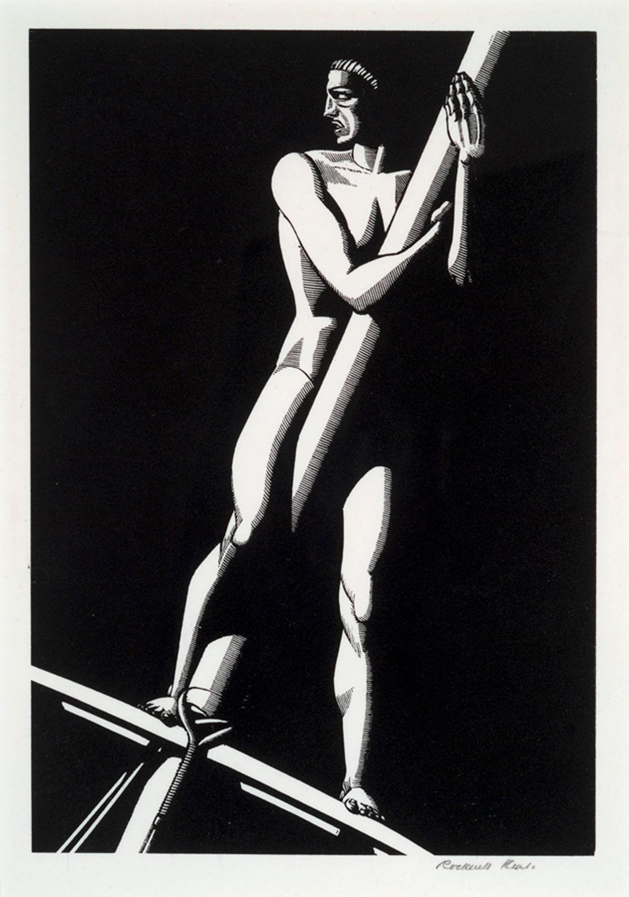 Rockwell Kent Figurative Print - THE LOOKOUT