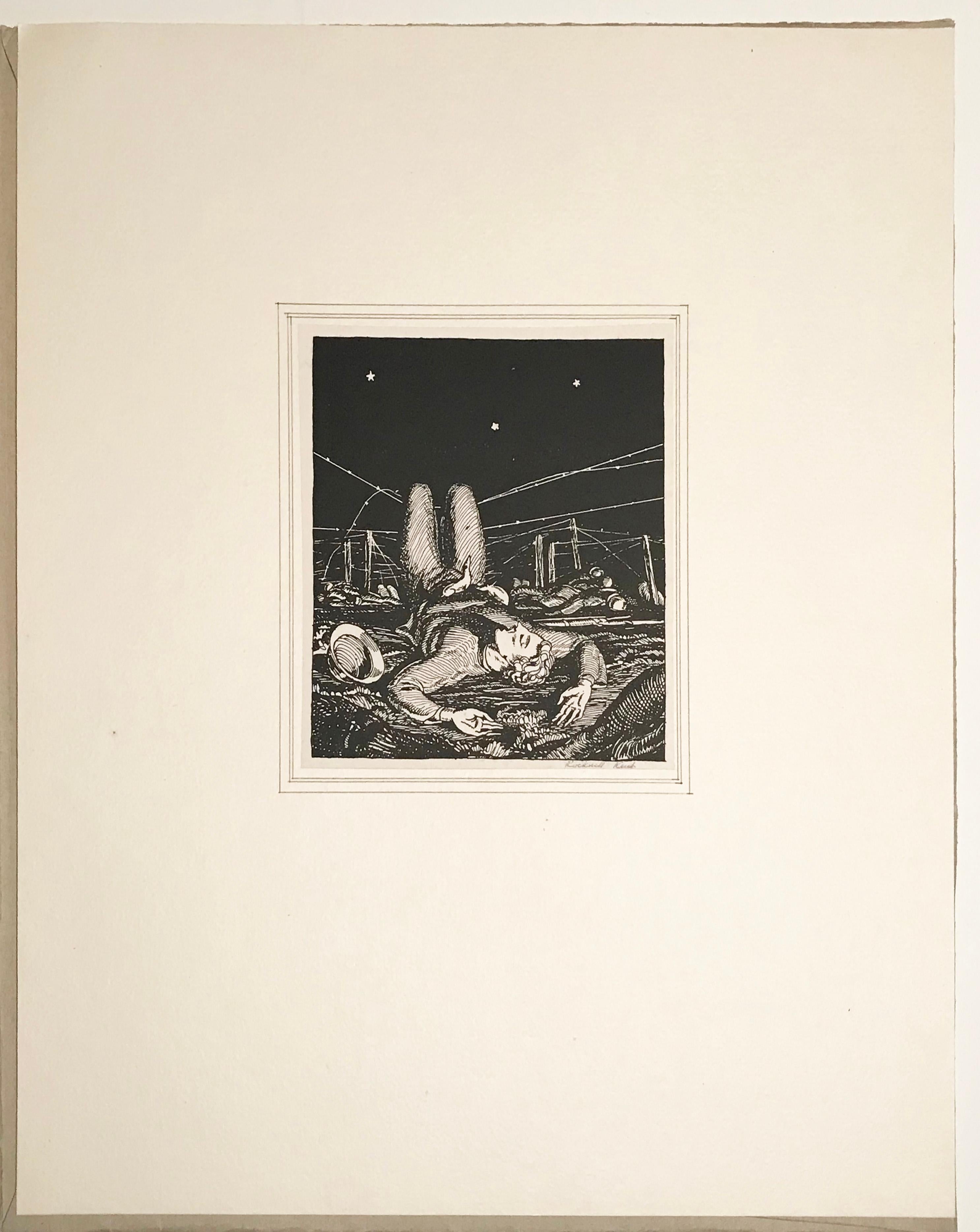 The Seven Ages of Man - American Modern Print by Rockwell Kent