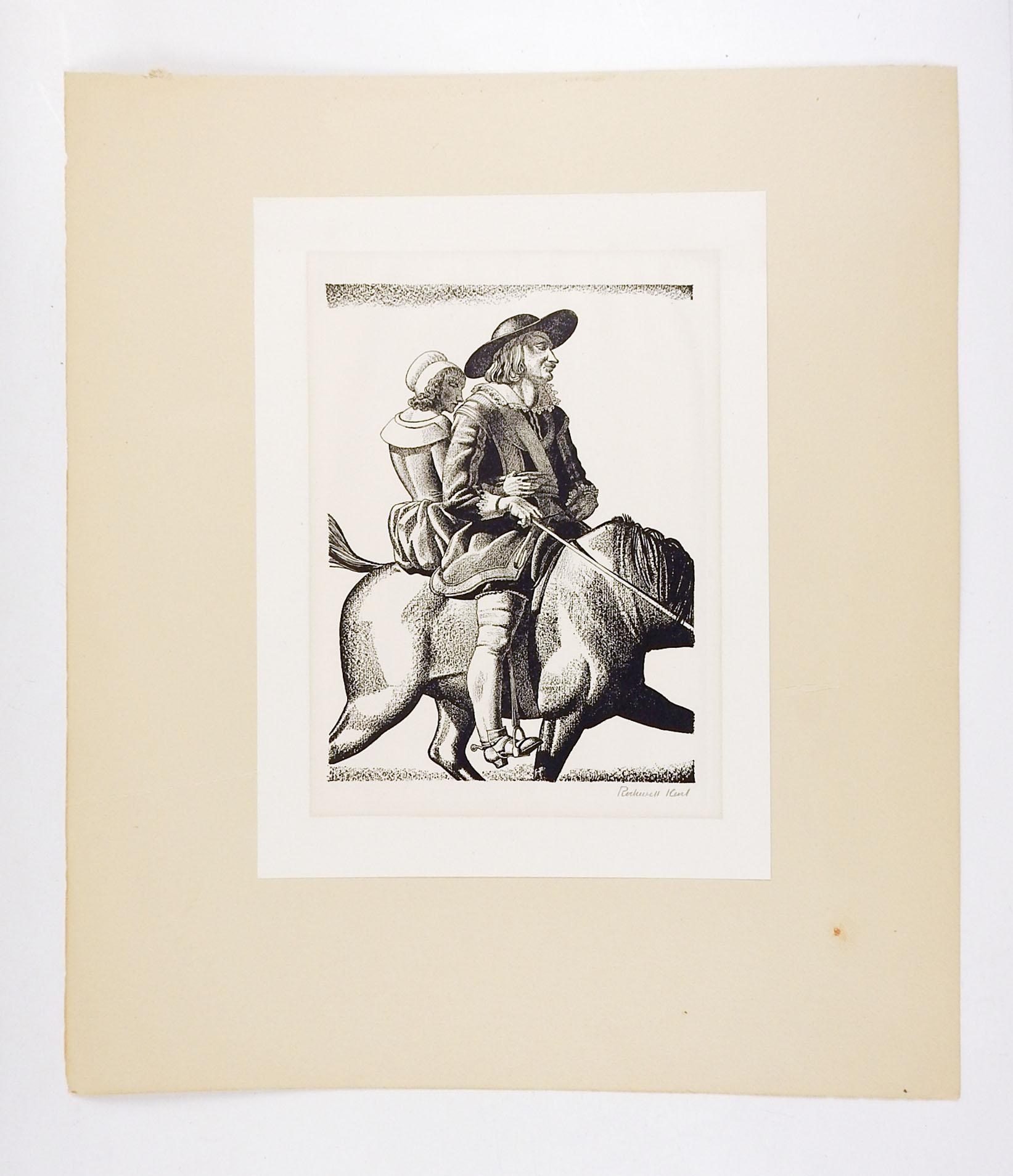 Moderne Lithographie du Taming of the Shrew de Rockwell Kent en vente