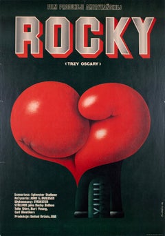„Rocky“ 1978 – Polnisches B1-Filmplakat, Edward Lutczyn