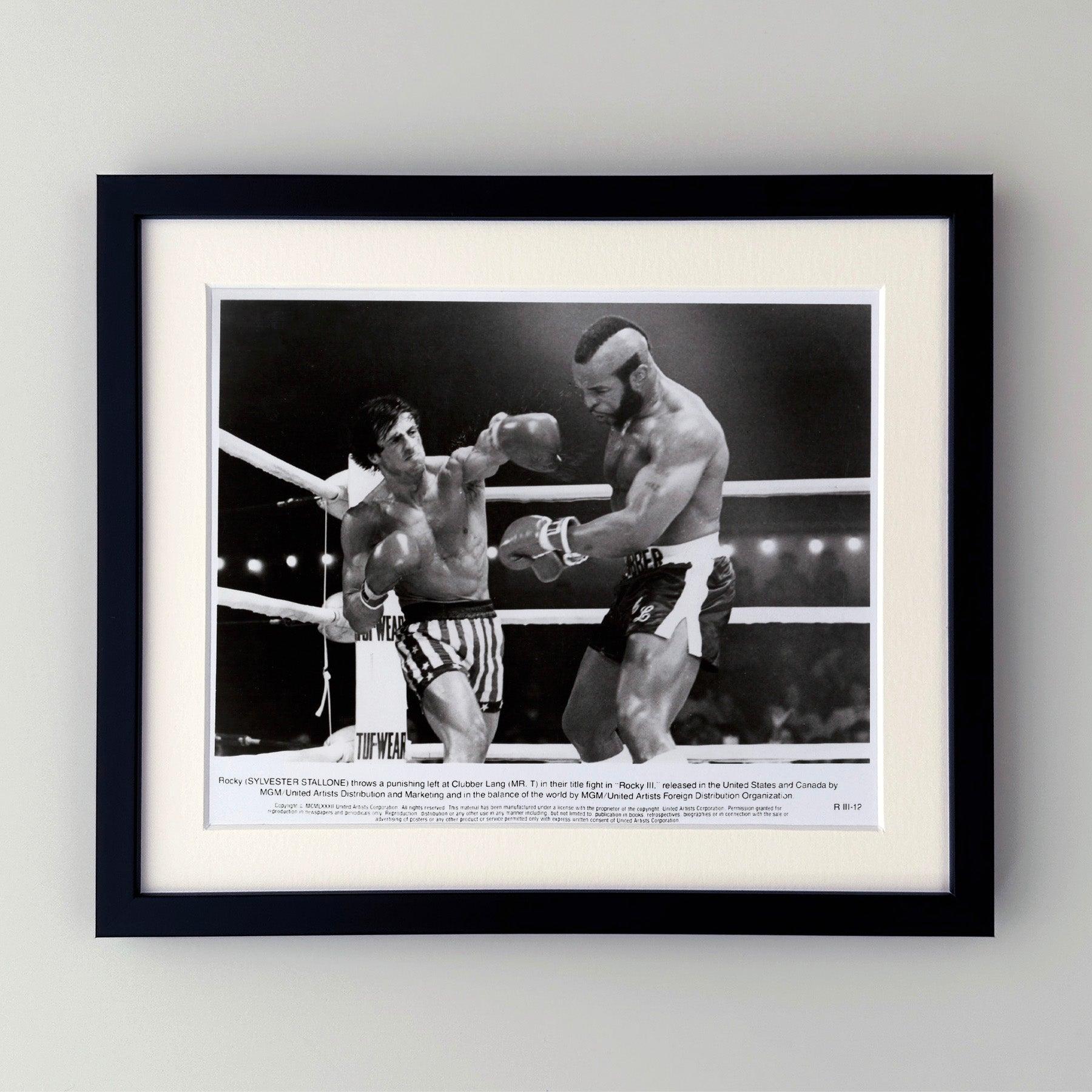 Américain Rocky 3 1982 Publicity Film Movie Press Still Framed en vente