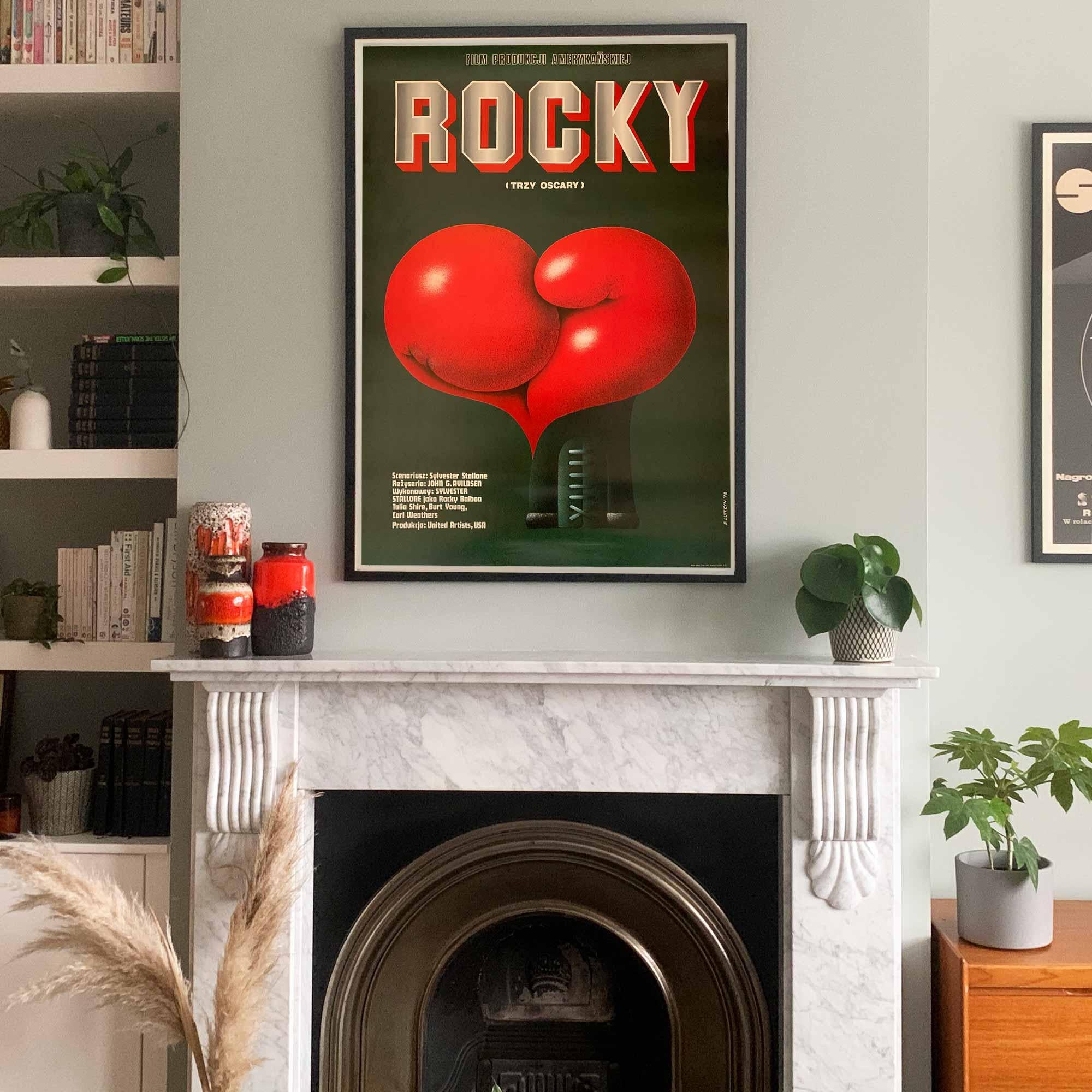 This such a spectacular and iconic 1978 Polish poster designed by Edward Lutczyn for US hit movie ‘Rocky’ starring Sylvester Stallone.

Polish B1 size: 67 x 95 cm

Posters from the Polish School of Posters were produced in a unique moment in