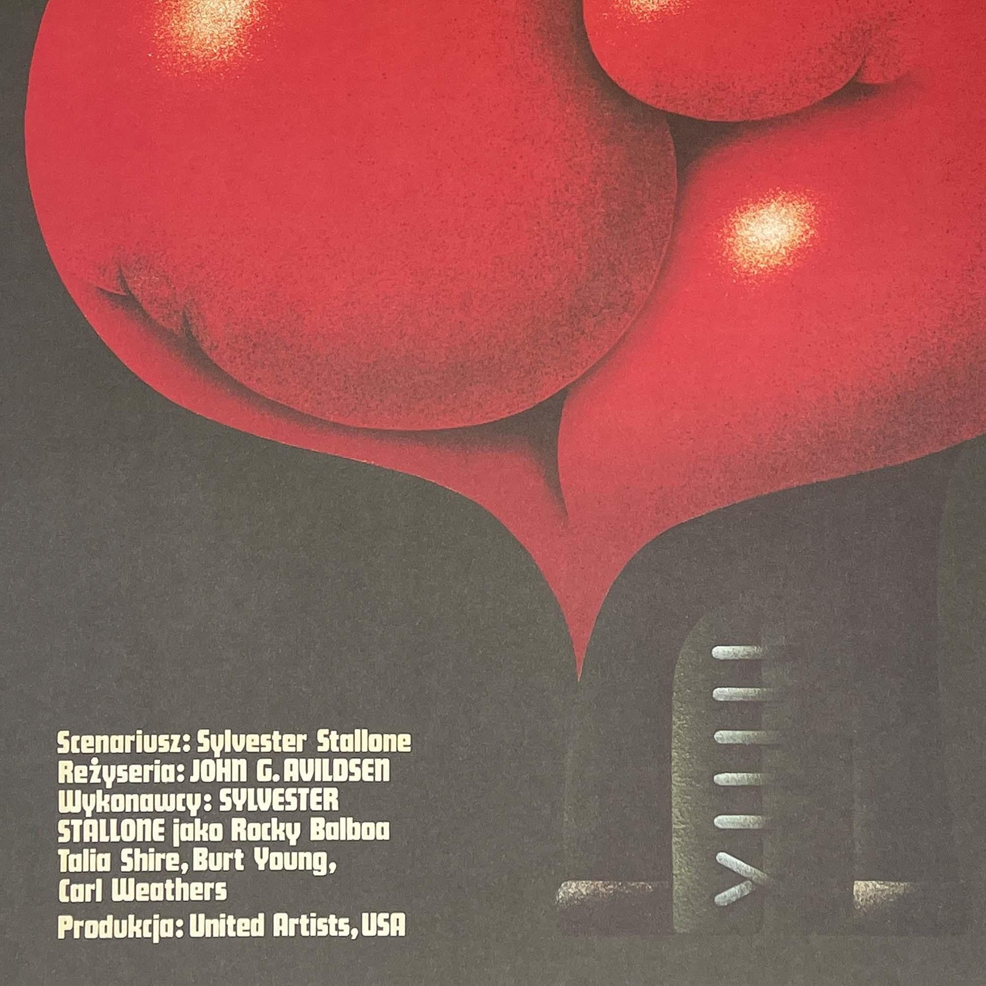Polonais Rocky, affiche de film polonaise vintage d'Edward Lutczyn, 1978  en vente