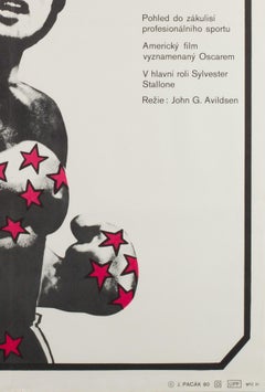 Rocky Czech Film Movie Poster, Jan Antonin Pacak, 1980 Vintage Rare
