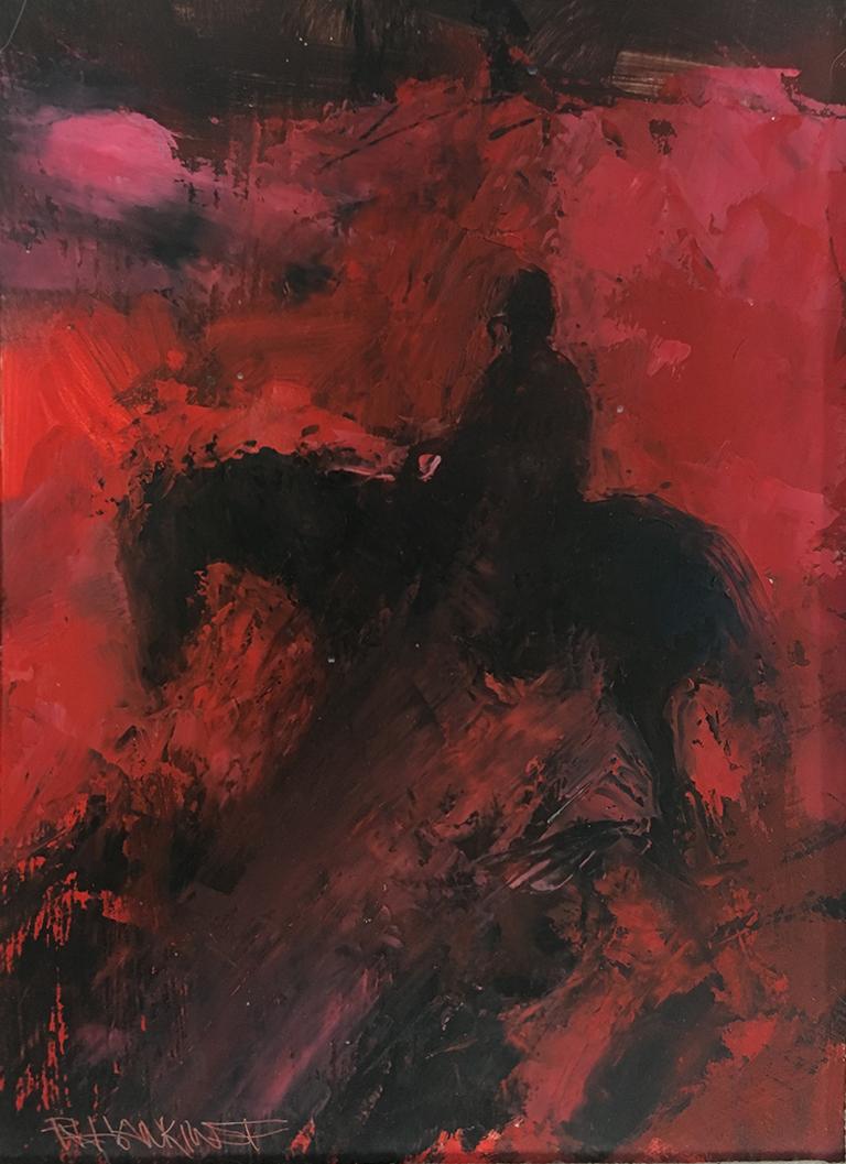 Saturn - Mixed Media Art by Rocky Hawkins
