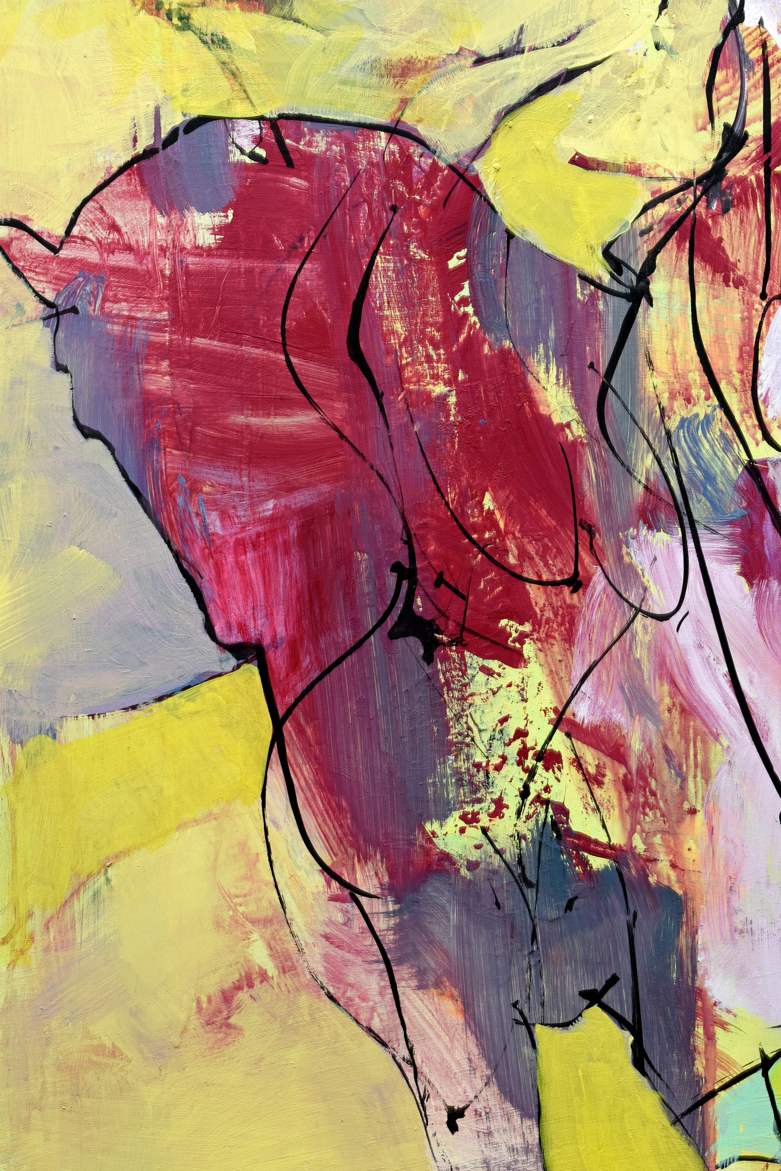 El equilibrio de las cosas - Painting Contemporáneo de Rocky Hawkins
