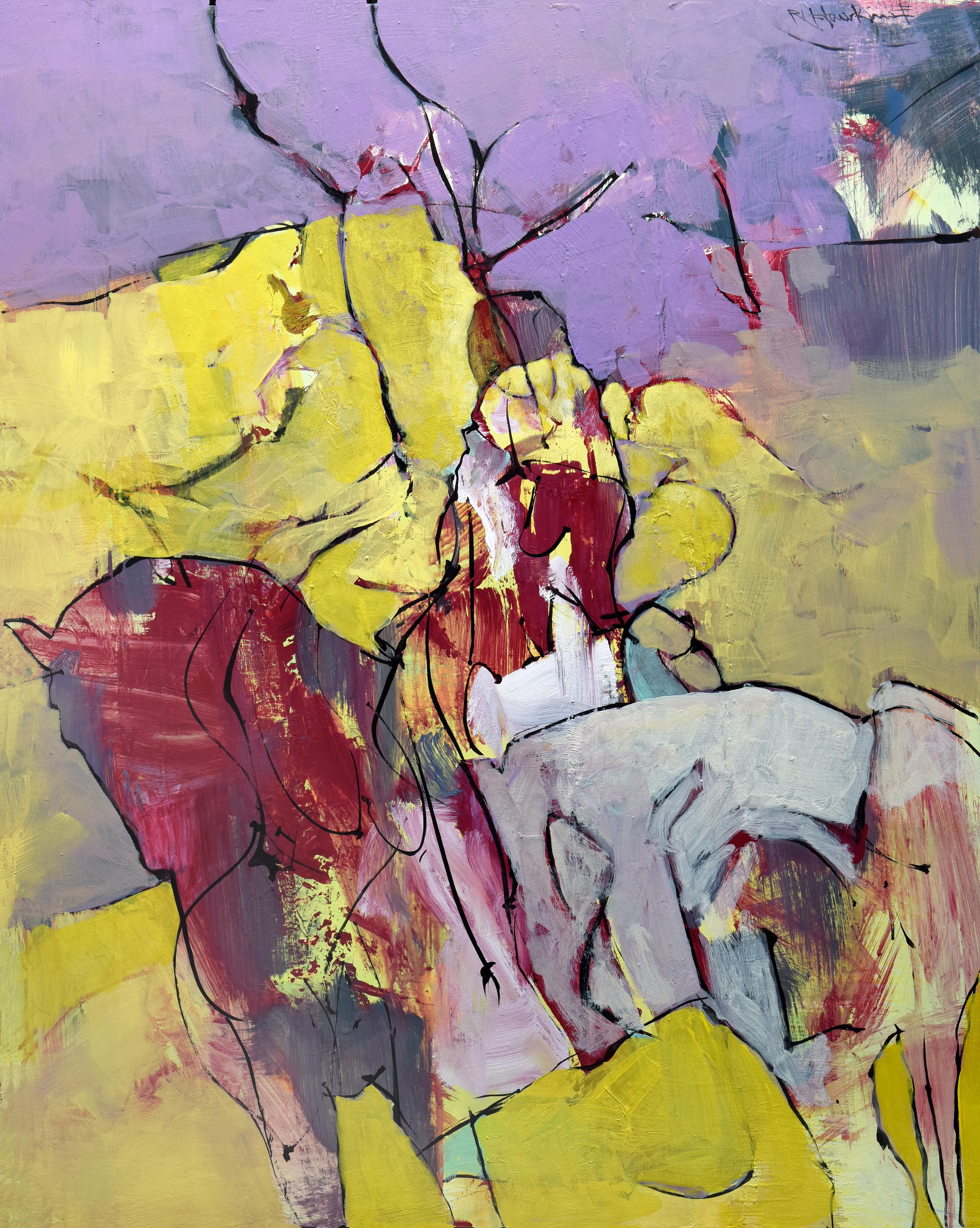 Abstract Painting de Rocky Hawkins - El equilibrio de las cosas
