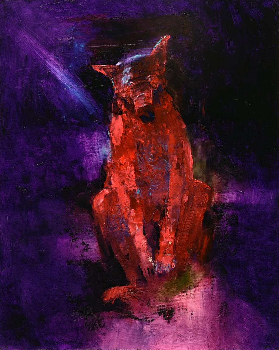 Rocky Hawkins Abstract Painting - Devil Dog