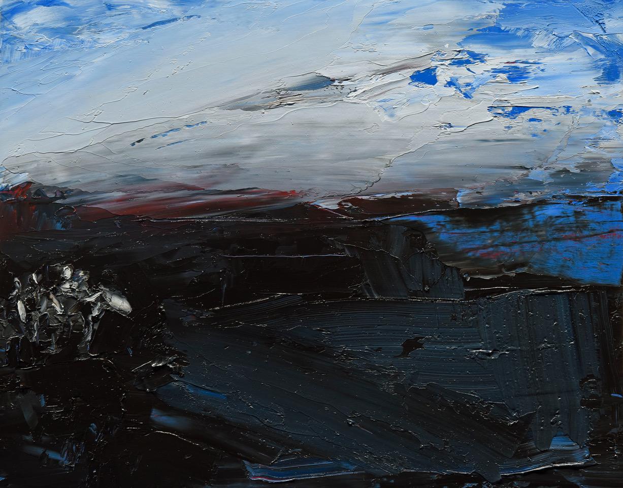 Landscape Painting Rocky Hawkins - Aube glaciale
