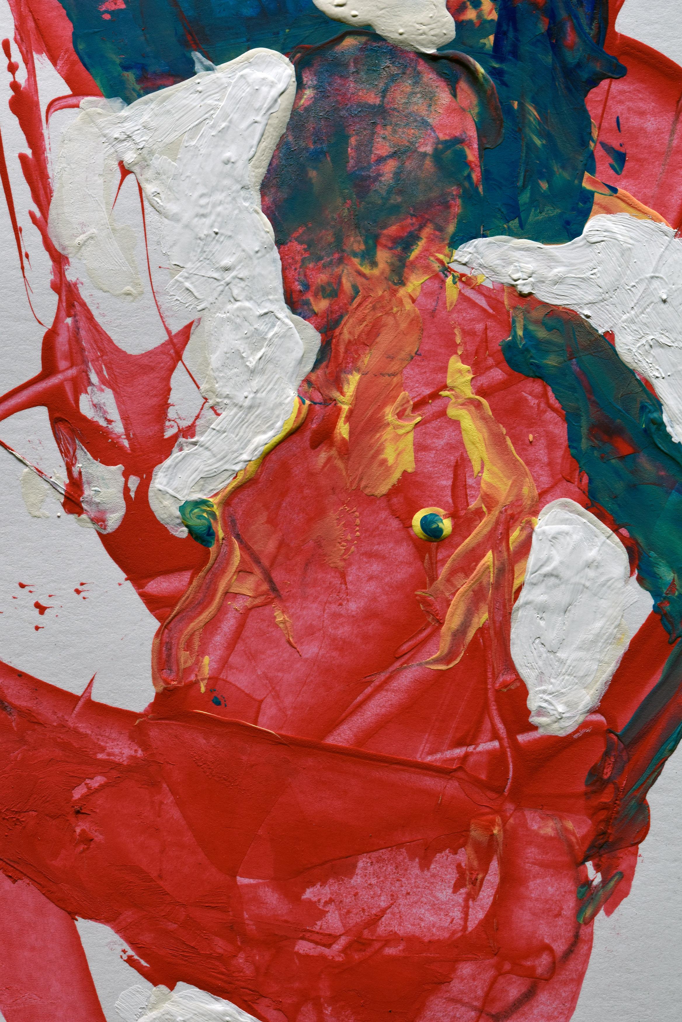 Shamanka rossa - Painting di Rocky Hawkins