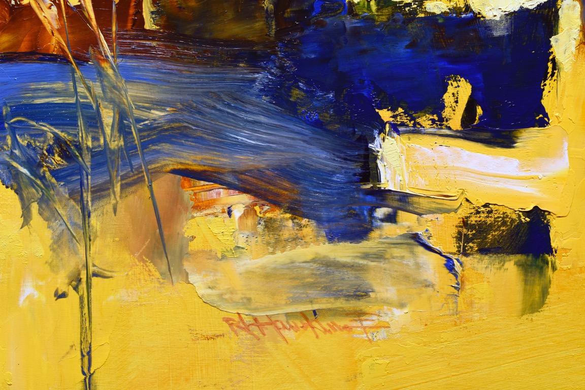 To the Far Away - Abstract Expressionist Painting by Rocky Hawkins