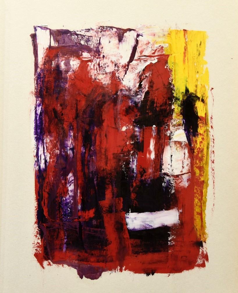 Rocky Hawkins Abstract Painting - Totemic Figure #46