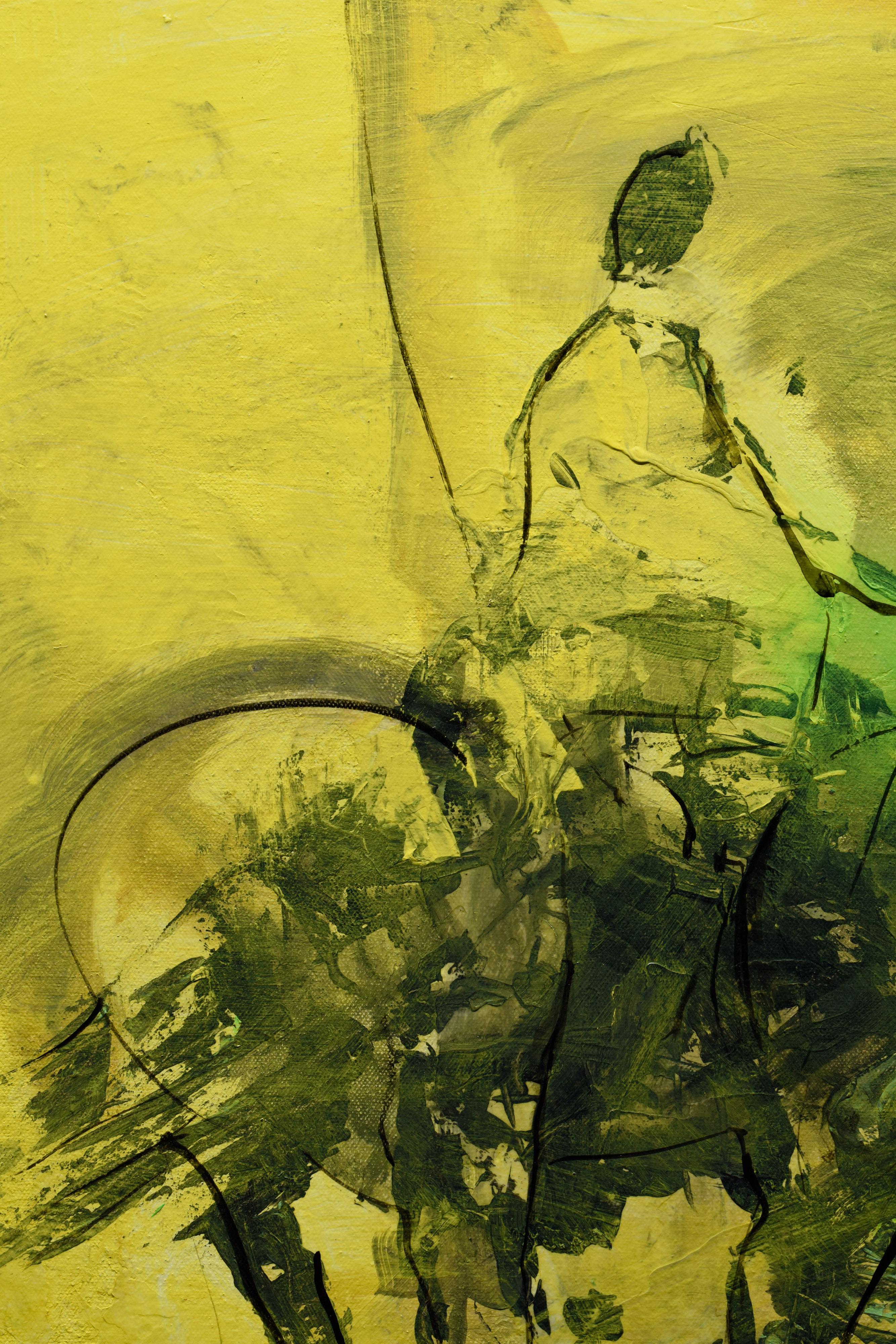 Gira per seguire - Painting Contemporaneo di Rocky Hawkins