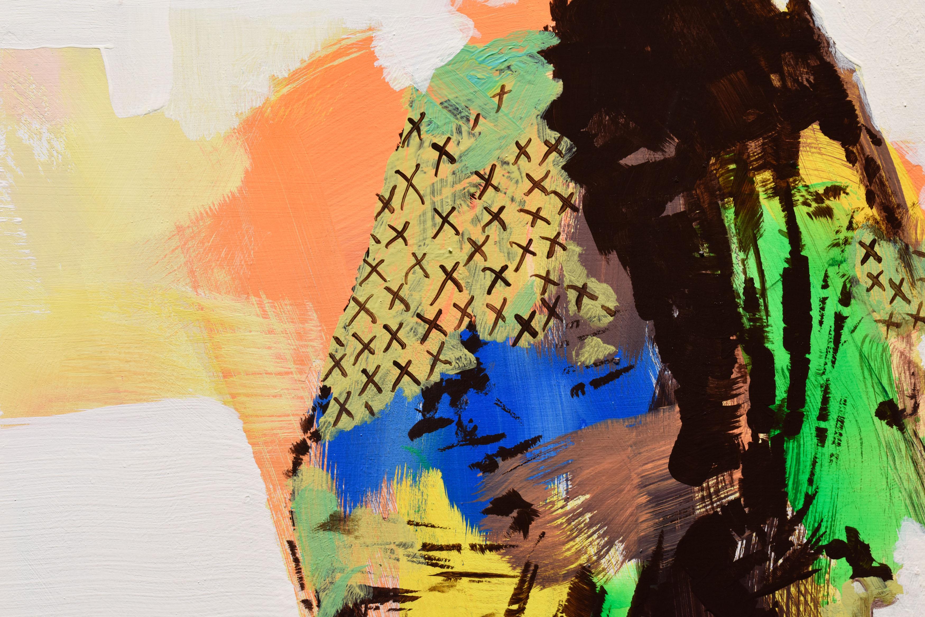 Victorio - Animal Painting Beige di Rocky Hawkins