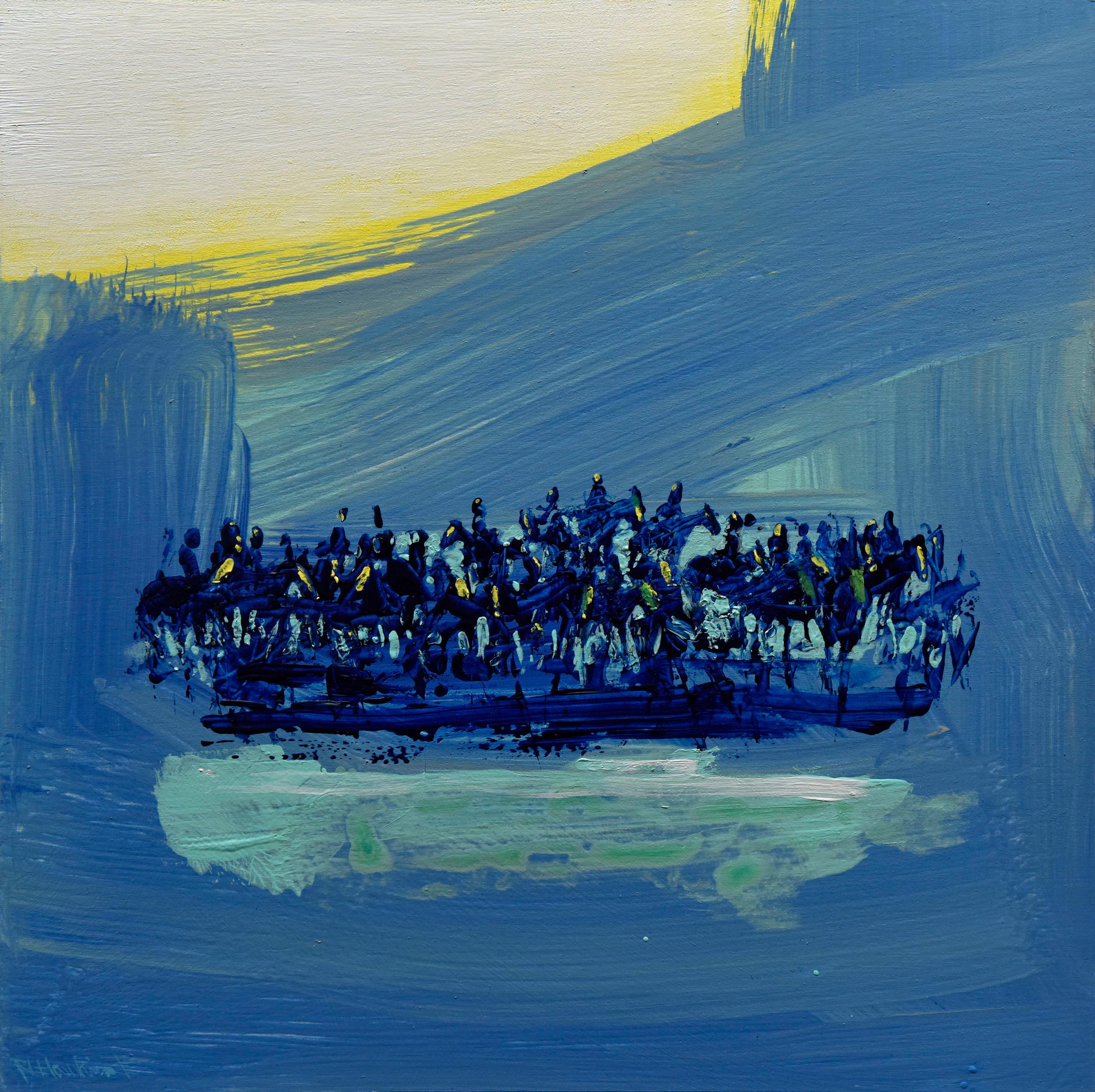 Abstract Painting de Rocky Hawkins - Mensaje vigilante