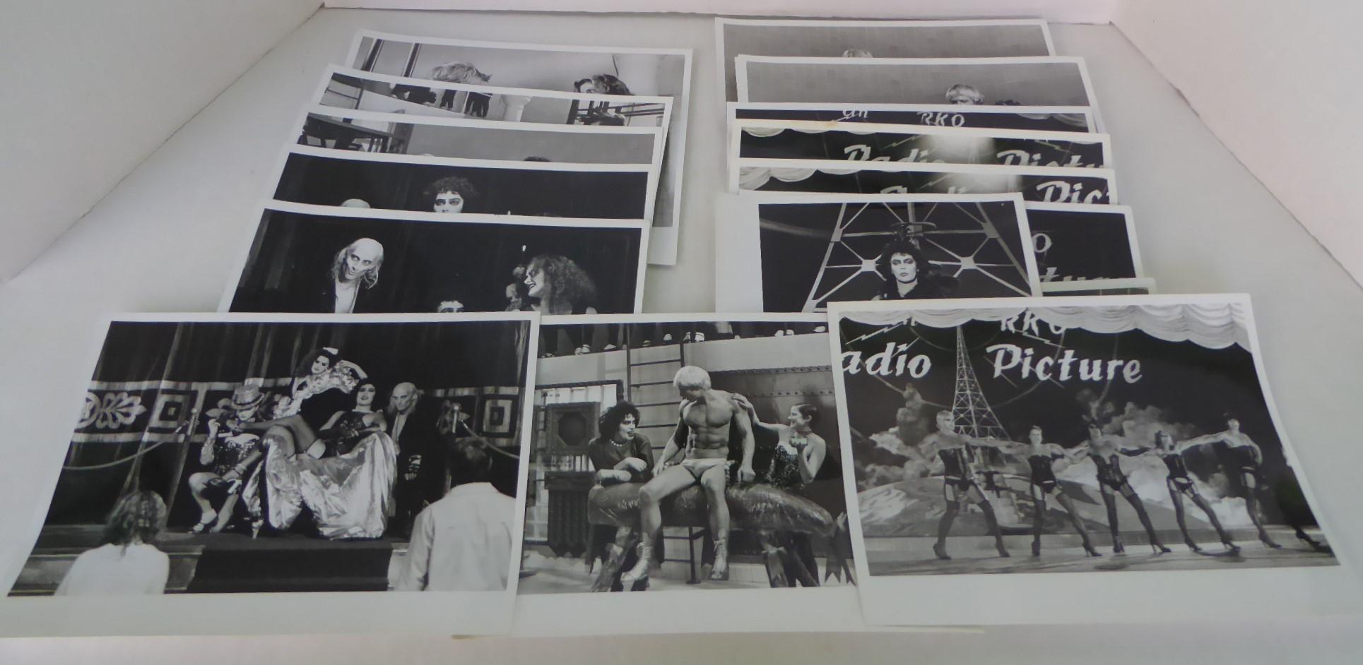 Rocky Horror Picture Show 1975 Film 18 pcs B/W Film Lobby Photos, Horror Picture Show (Moderne) im Angebot