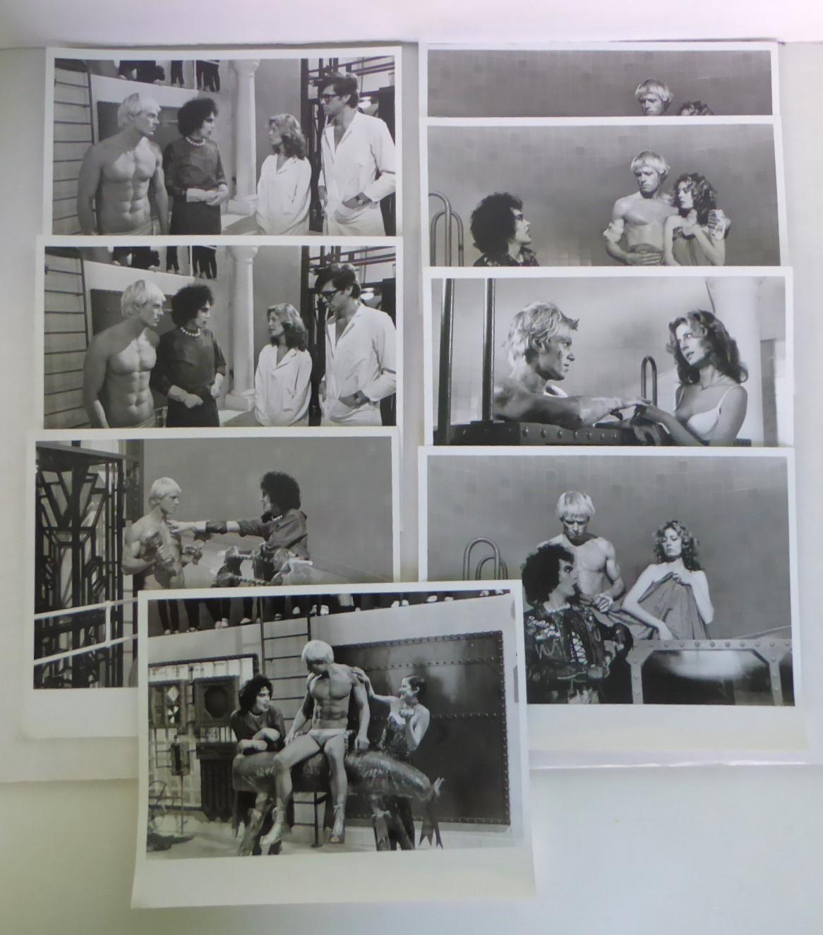 Rocky Horror Picture Show 1975 Film 18 pcs B/W Film Lobby Photos, Horror Picture Show im Zustand „Gut“ im Angebot in Miami, FL