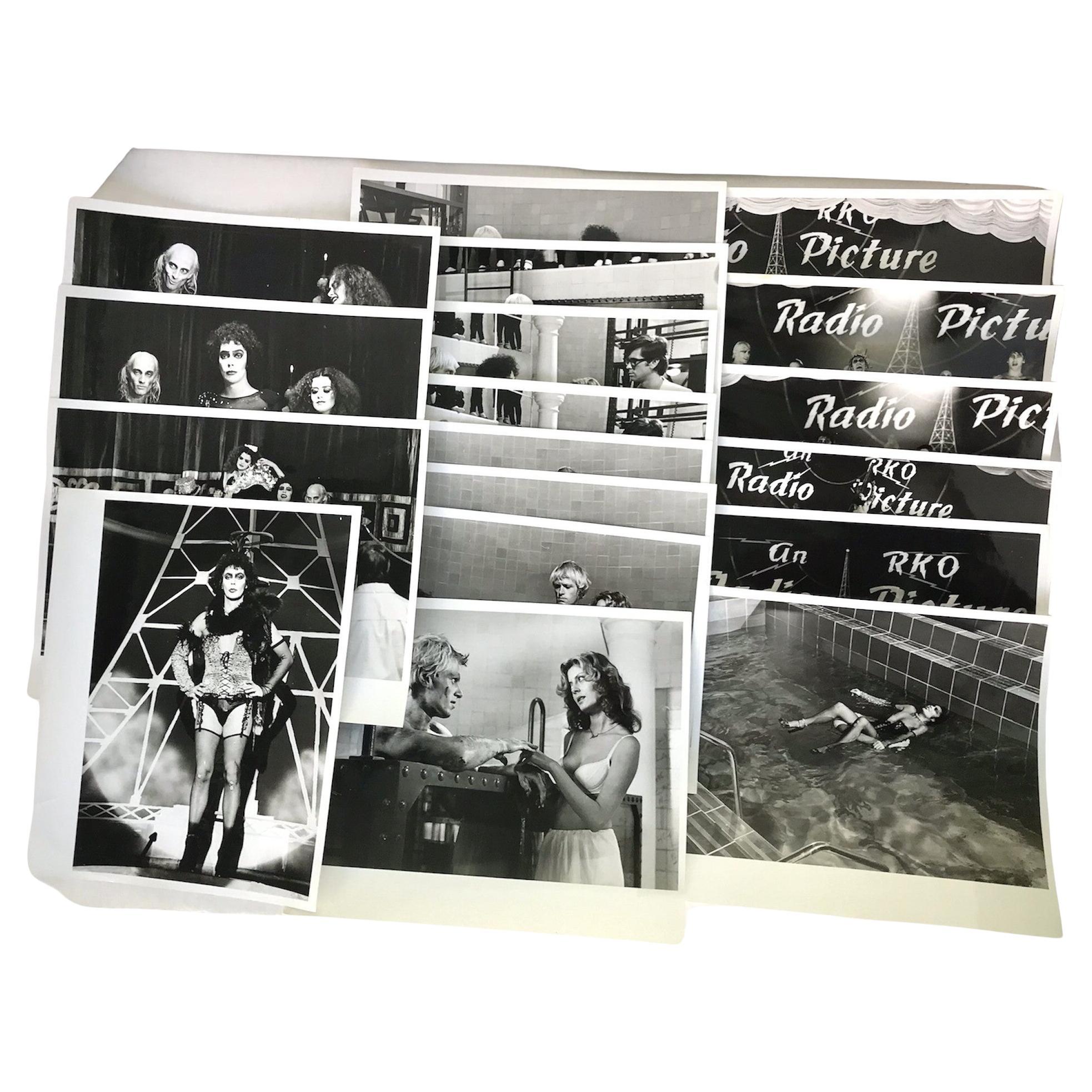 Rocky Horror Picture Show 1975 Film 18 pcs B/W Film Lobby Photos, Horror Picture Show im Angebot