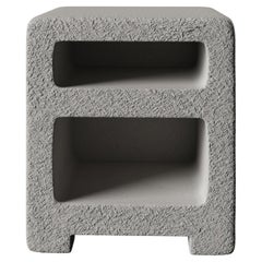 Rocky Nightstand in Grey Cement Texture