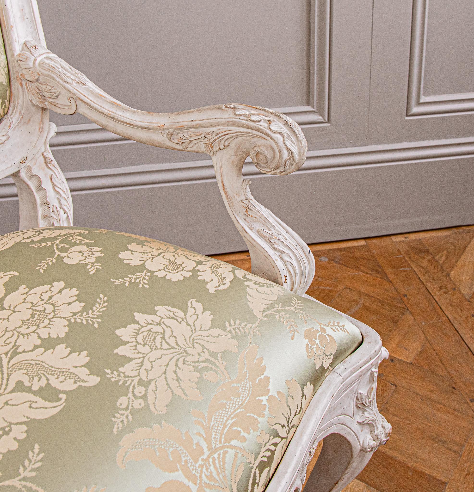Rococo 18th Century Style Venetian Armchair made by La Maison London For Sale 2