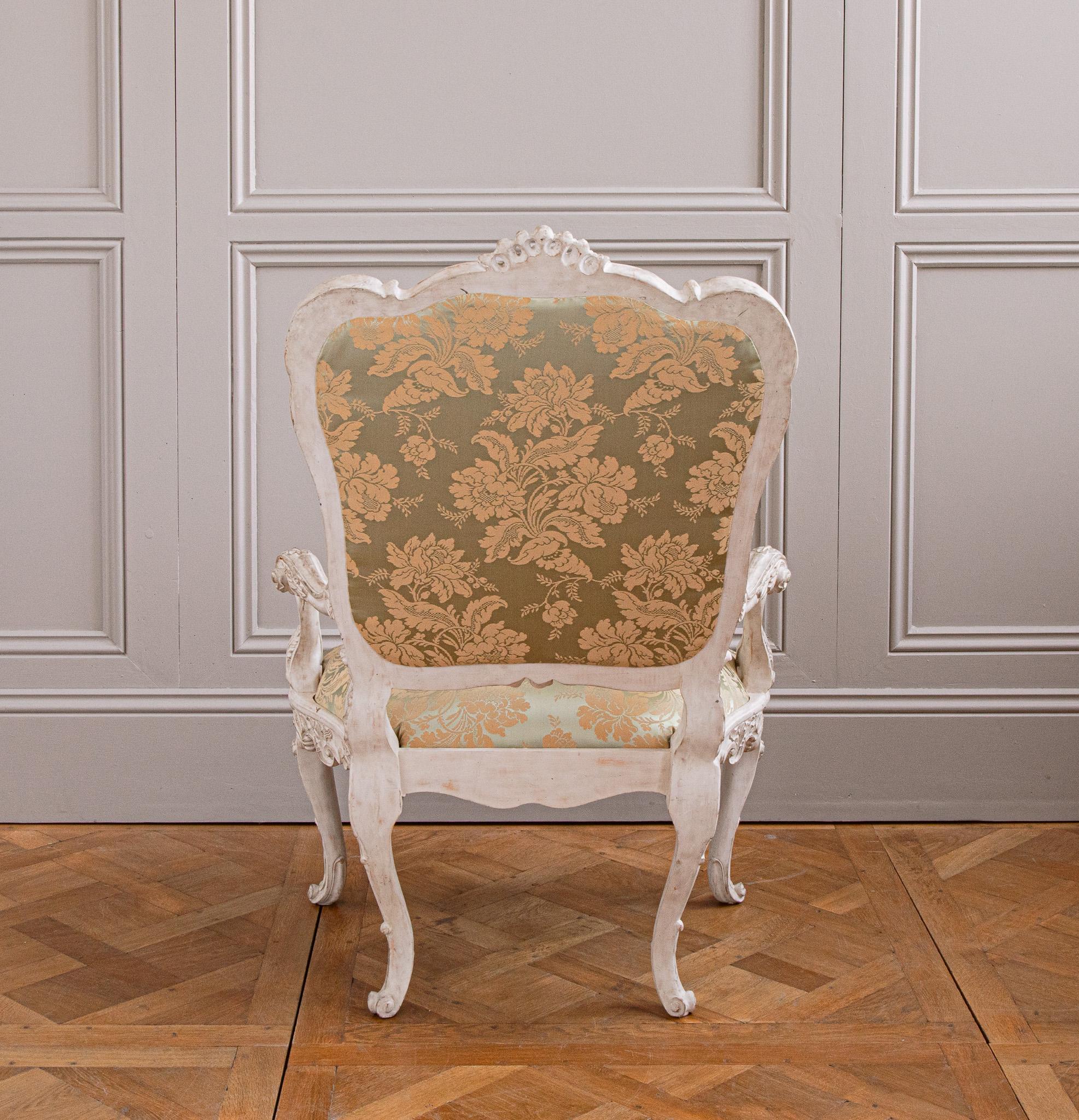 Rococo 18th Century Style Venetian Armchair made by La Maison London For Sale 3