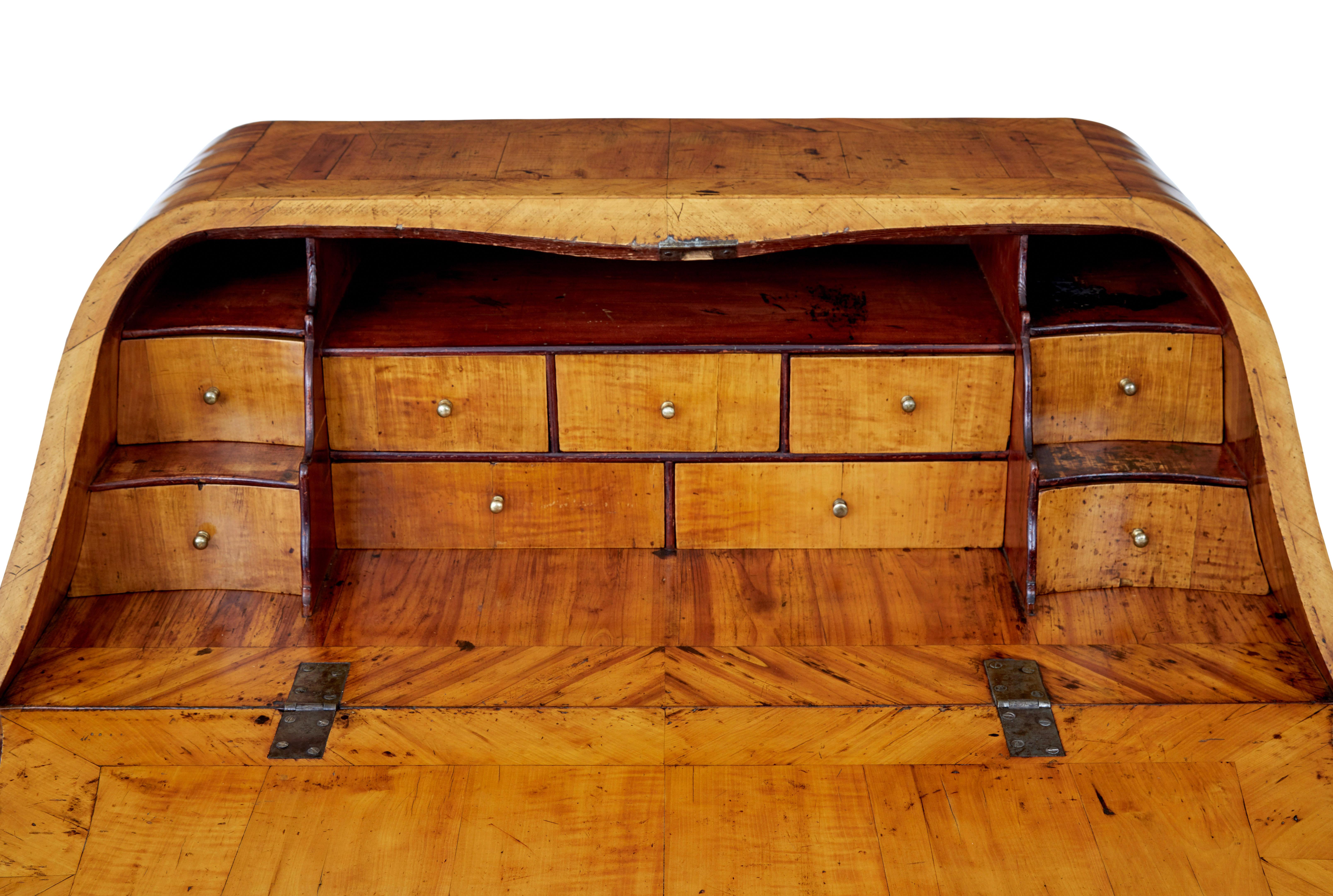 Rococo 18th century yew and elm bureau desk 3