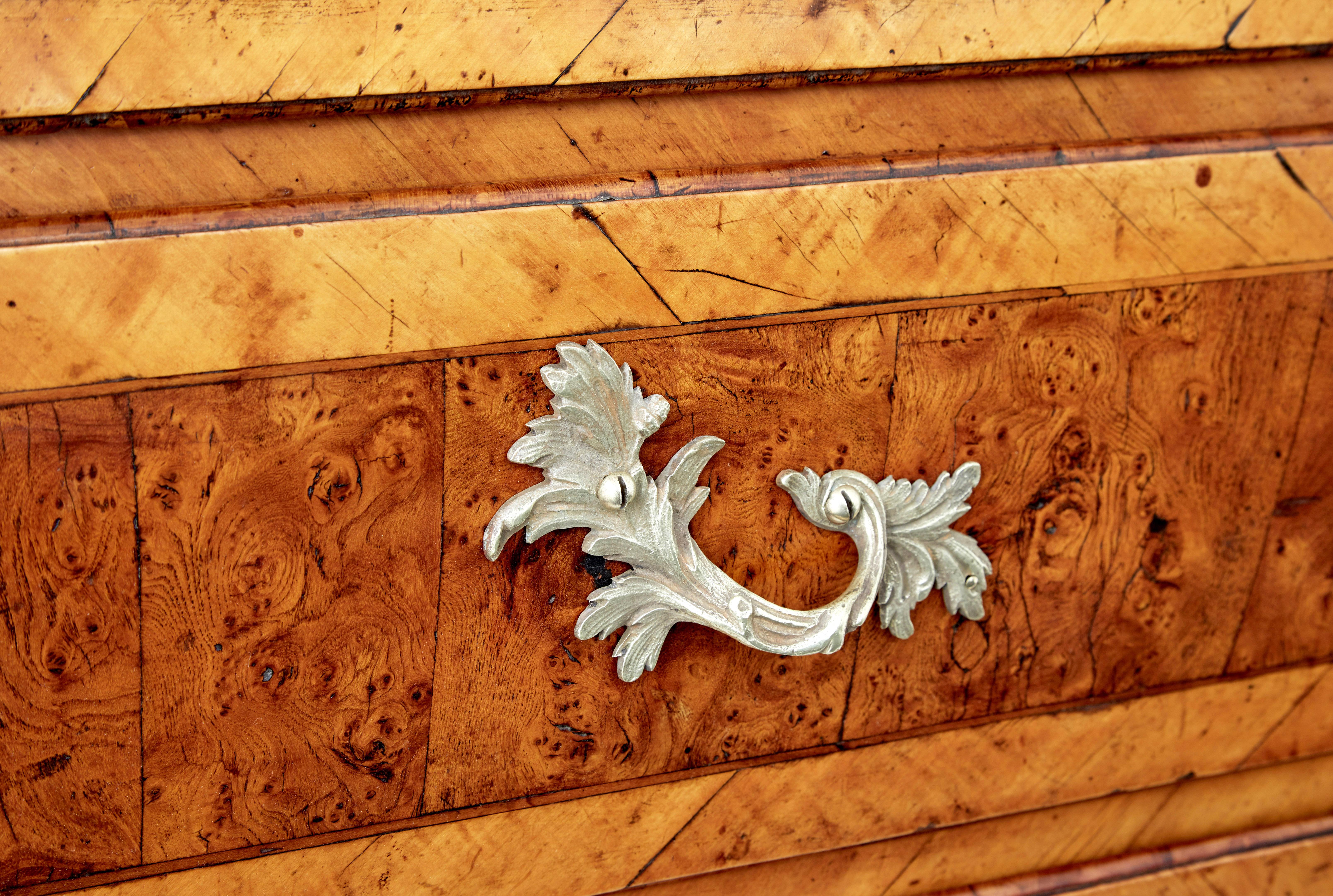 Yew Rococo 18th century yew and elm bureau desk
