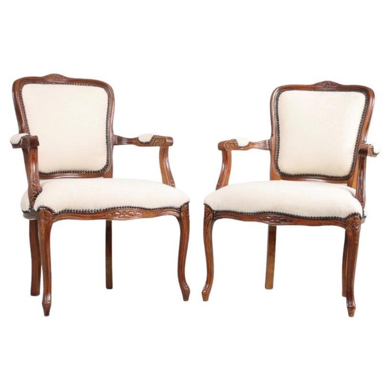 paire de fauteuils vintage pivotant en bois année 70 Bleu Bois/Tissu