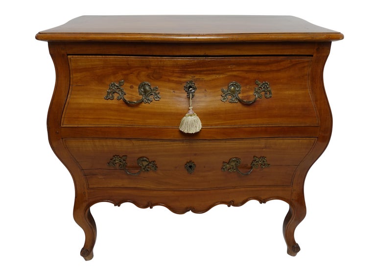 Rococo Bombe Two Drawer Chest Commode French For Sale At 1stdibs