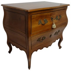 Rococo Bombe Two-Drawer Chest Commode French