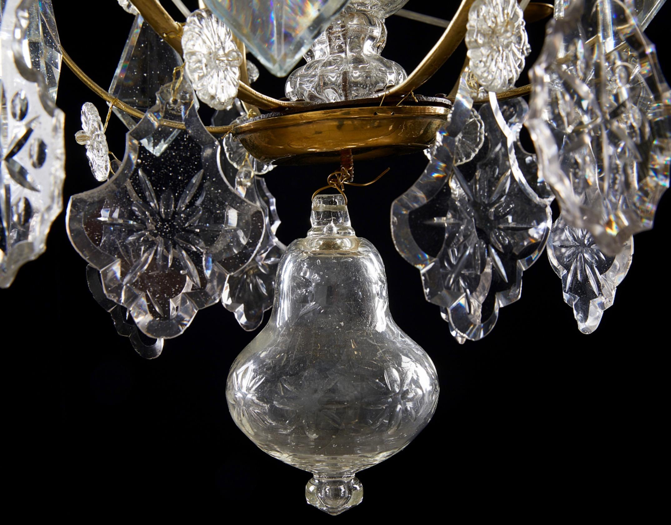 Rococo Chandelier, 18th Century In Good Condition In Stockholm, SE