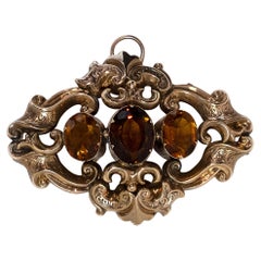 Rococo Citrine Set Pendant by Love and Object