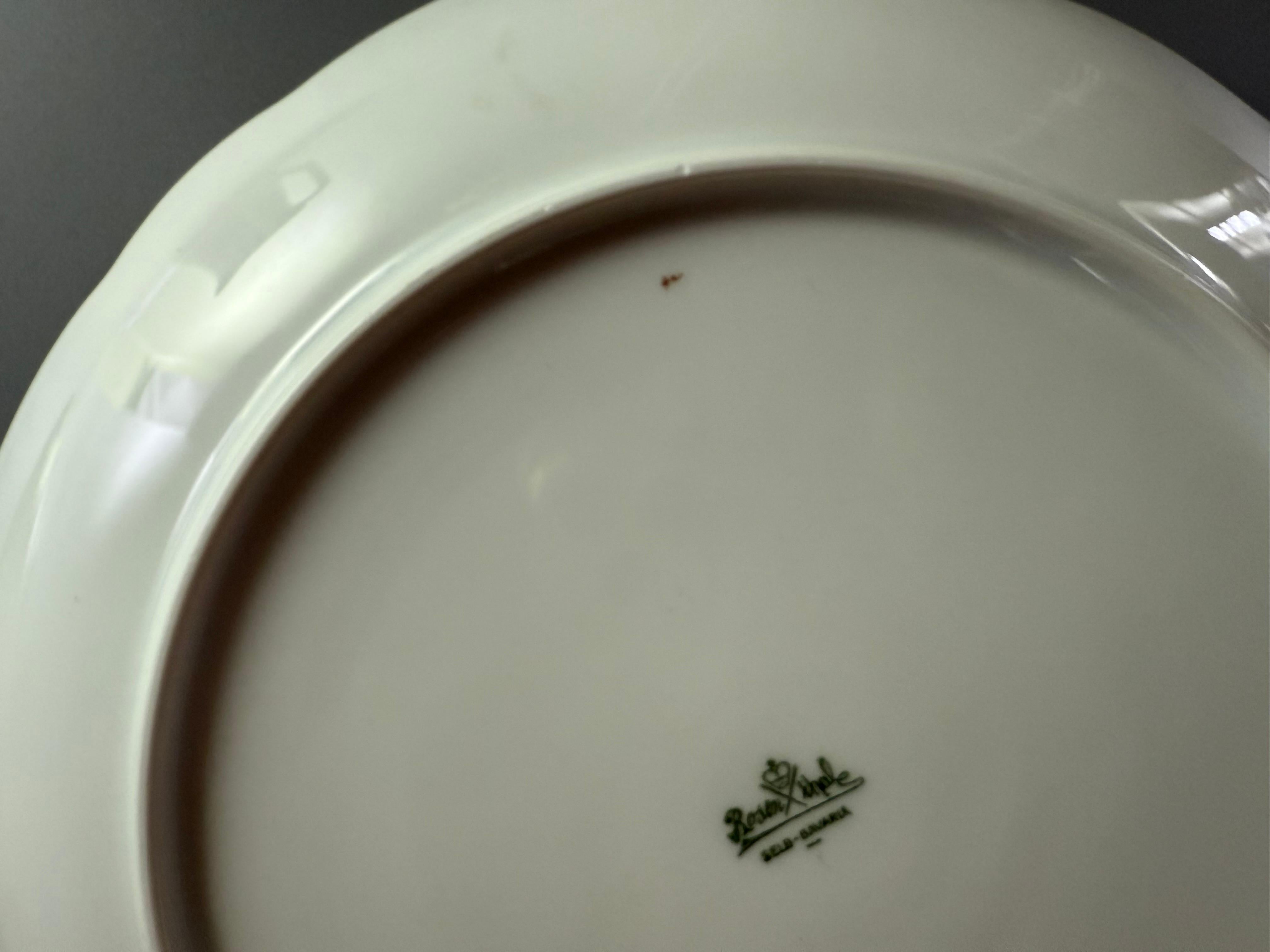 Rococo Cobalt Gilt Fruit Four Plates Rosenthal Germany 1928-1929 im Angebot 10