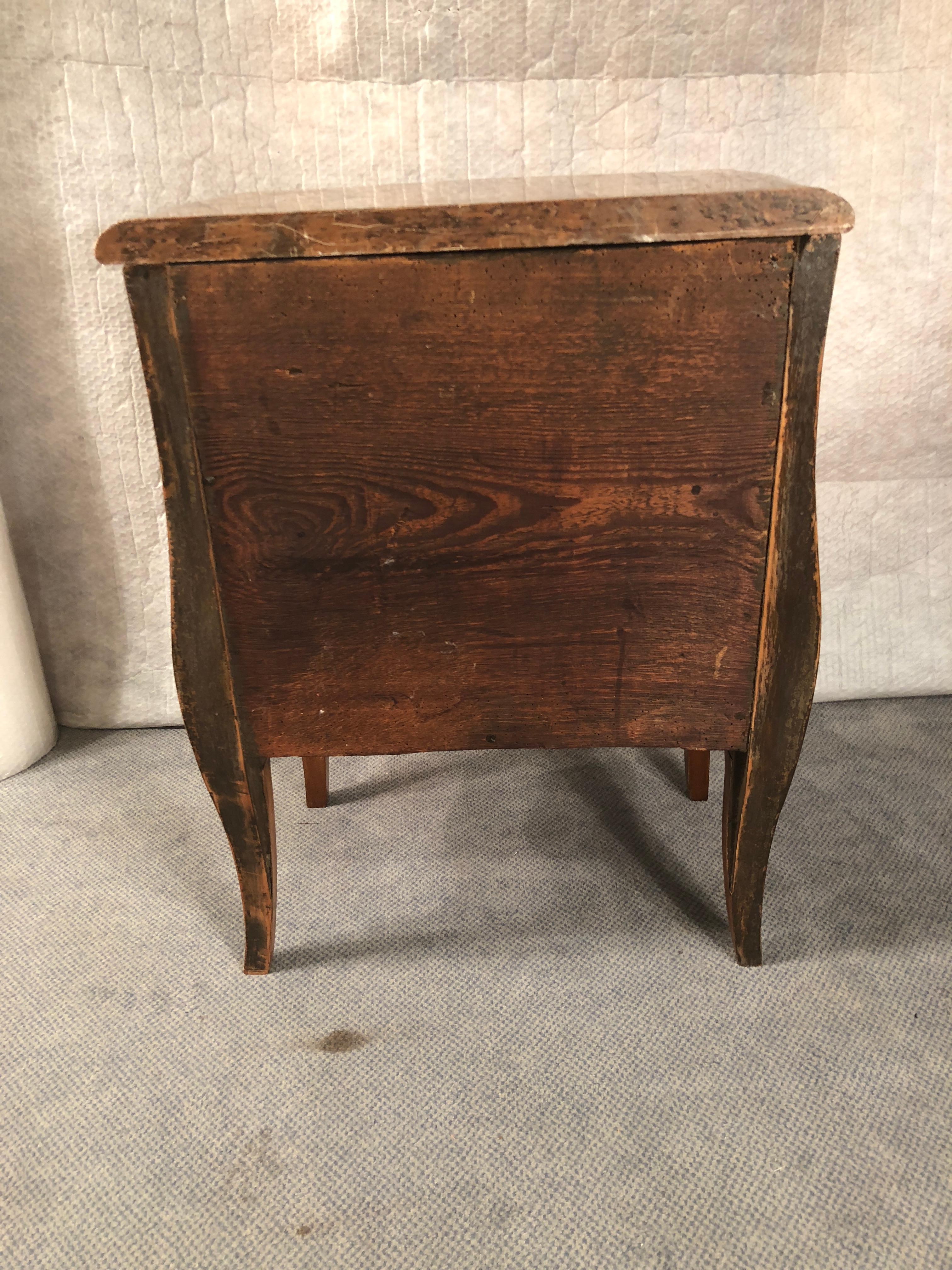 Walnut Rococo Commode, Italy, 18th Century For Sale