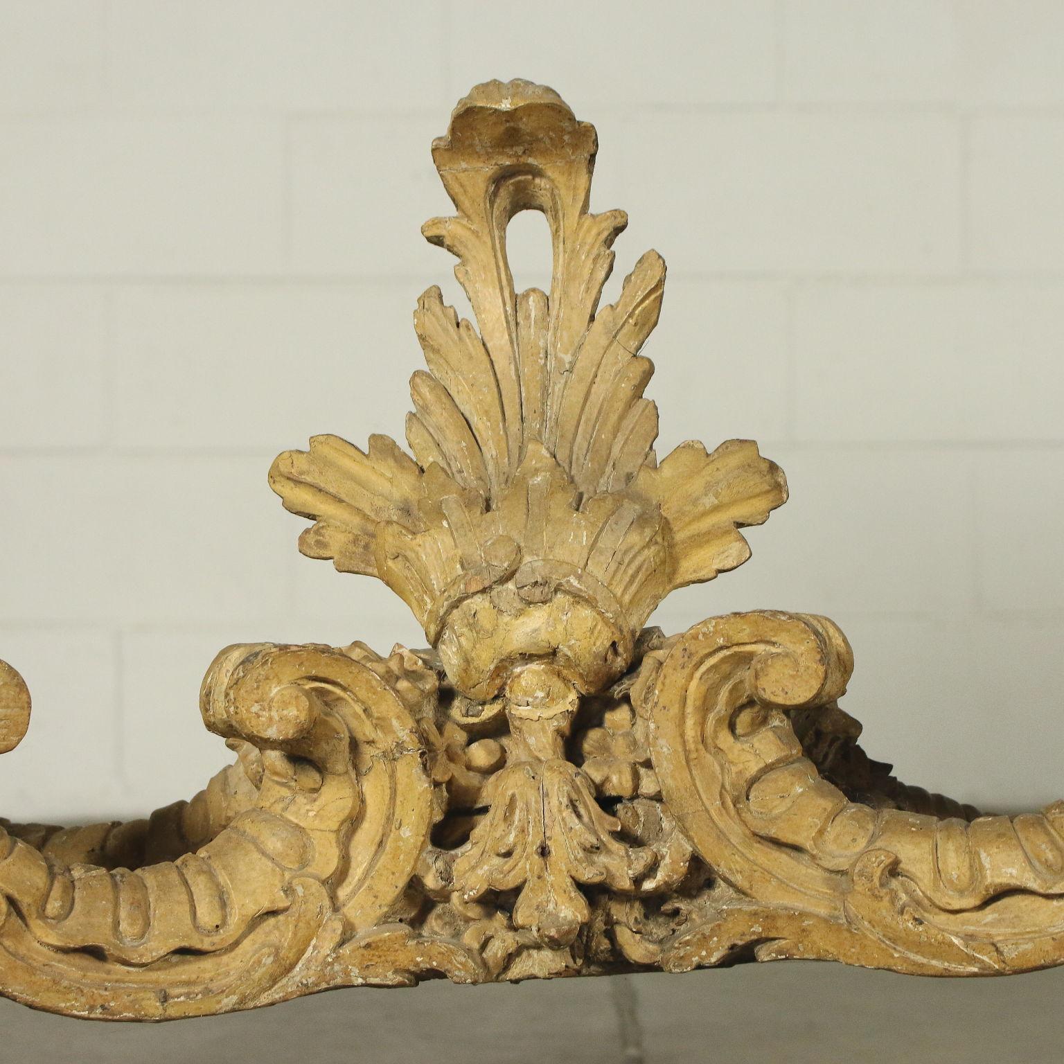 Wood Rococo Console Piedmont, Italy, 18th Century