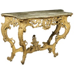 Rococo Console Piedmont, Italy, 18th Century