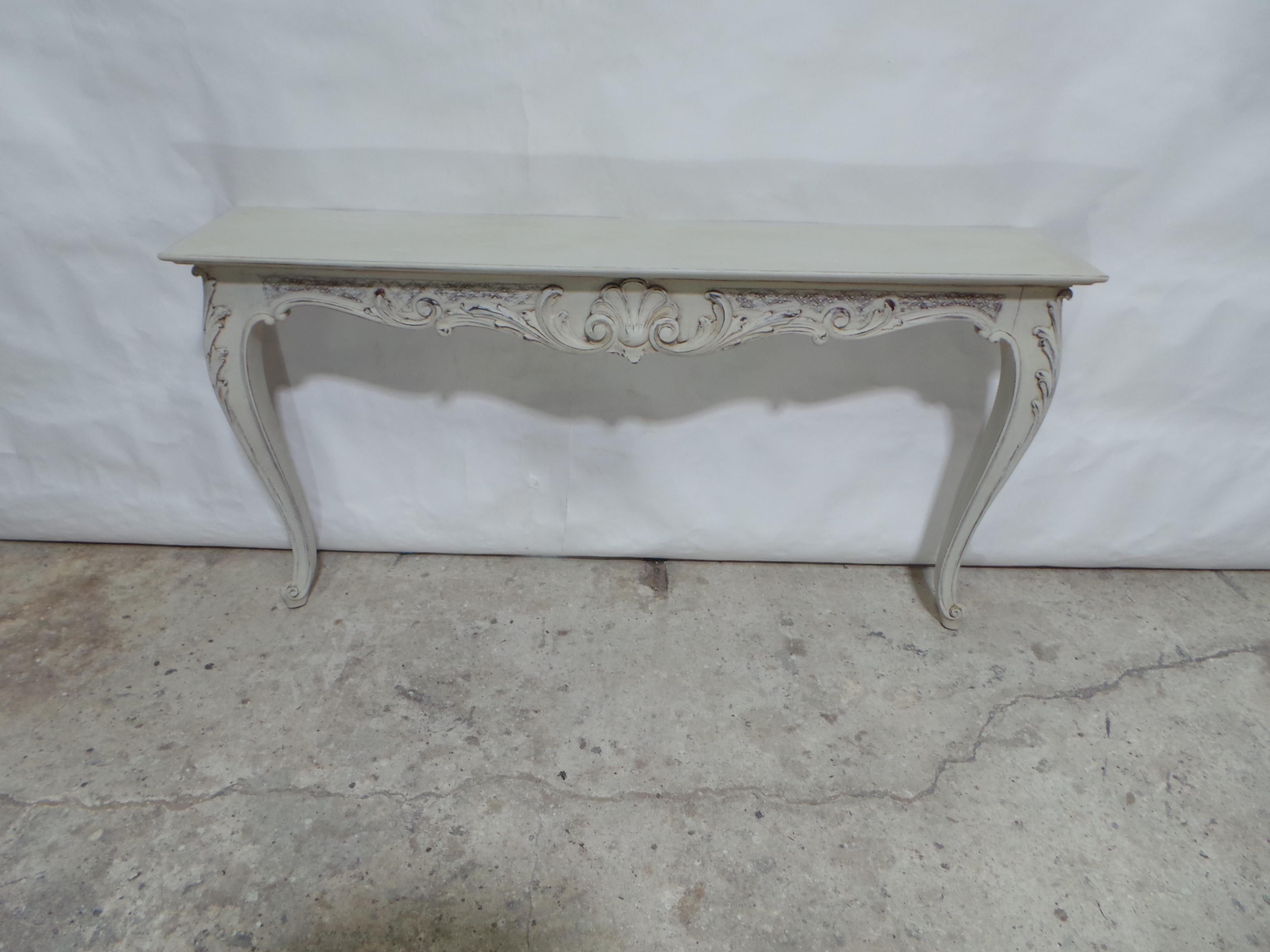 Gustavian Rococo Console Table For Sale