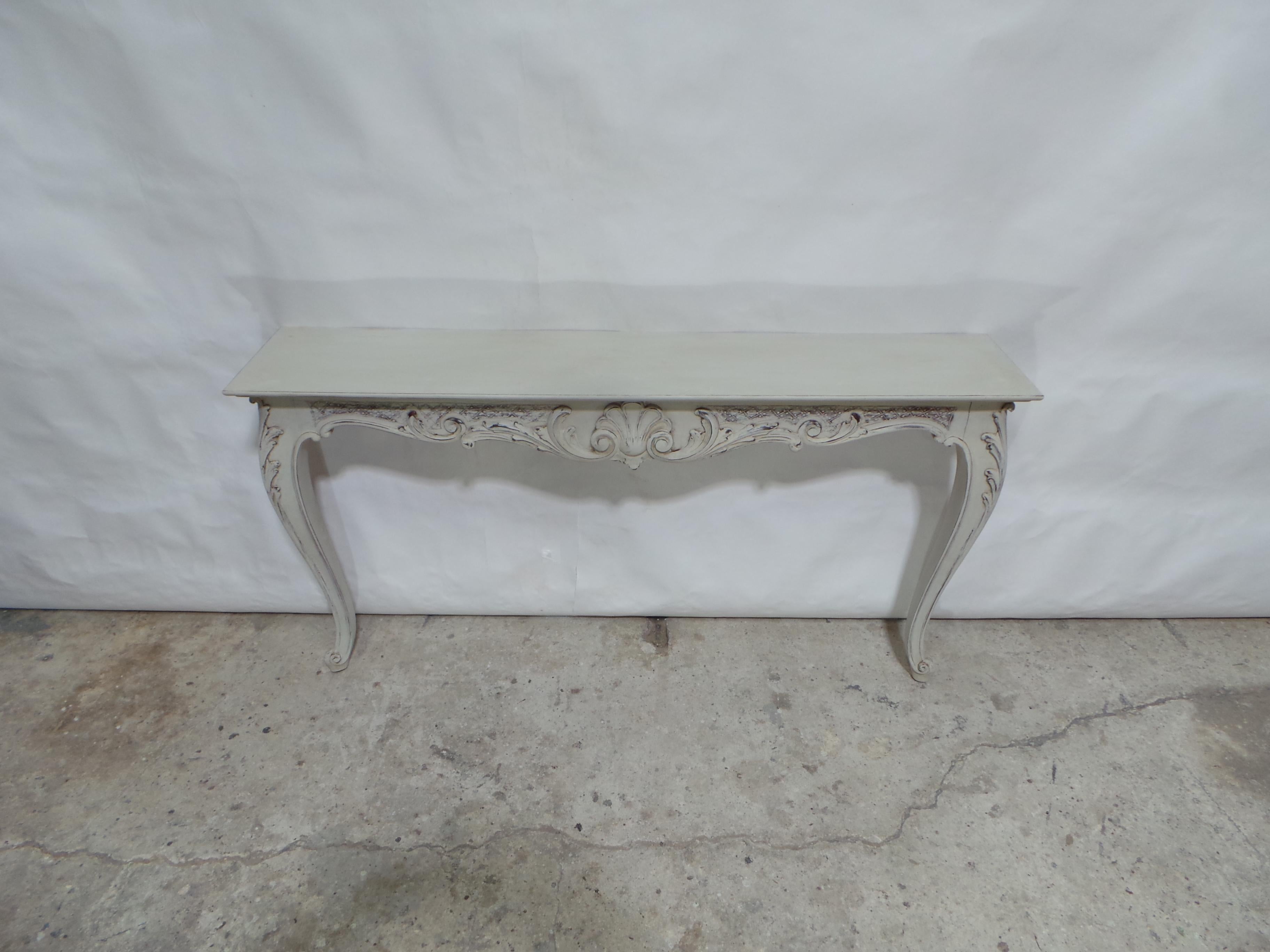 Swedish Rococo Console Table For Sale