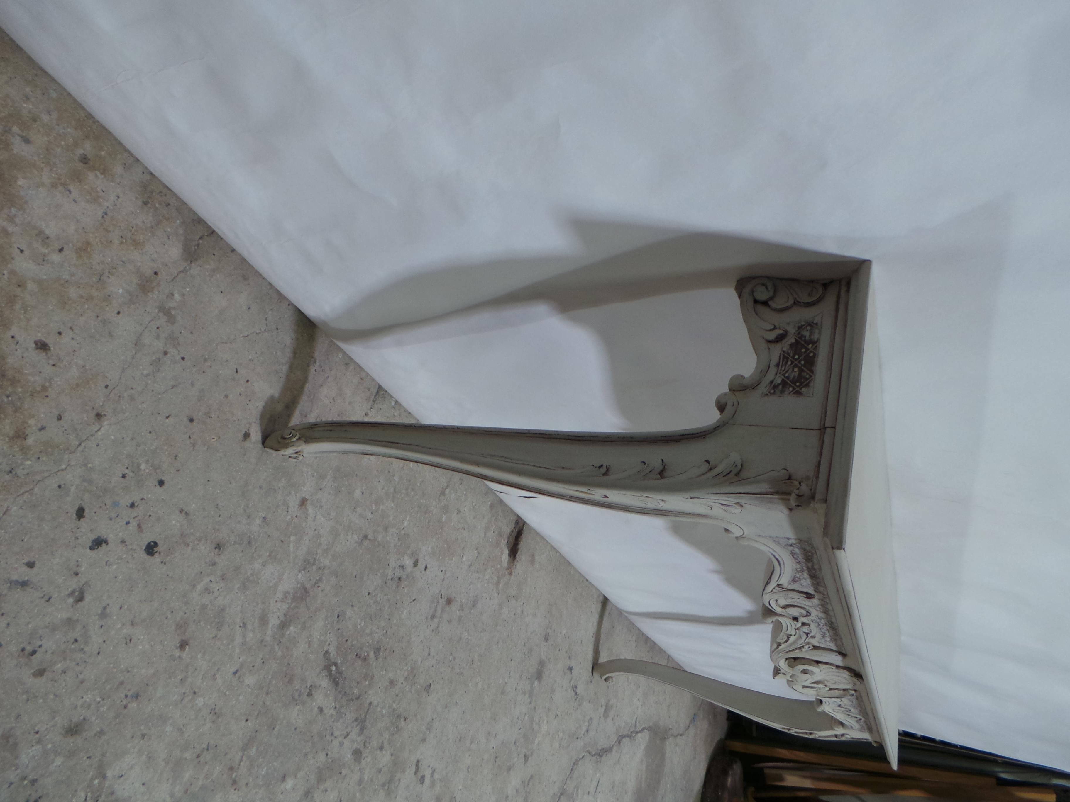 Wood Rococo Console Table For Sale