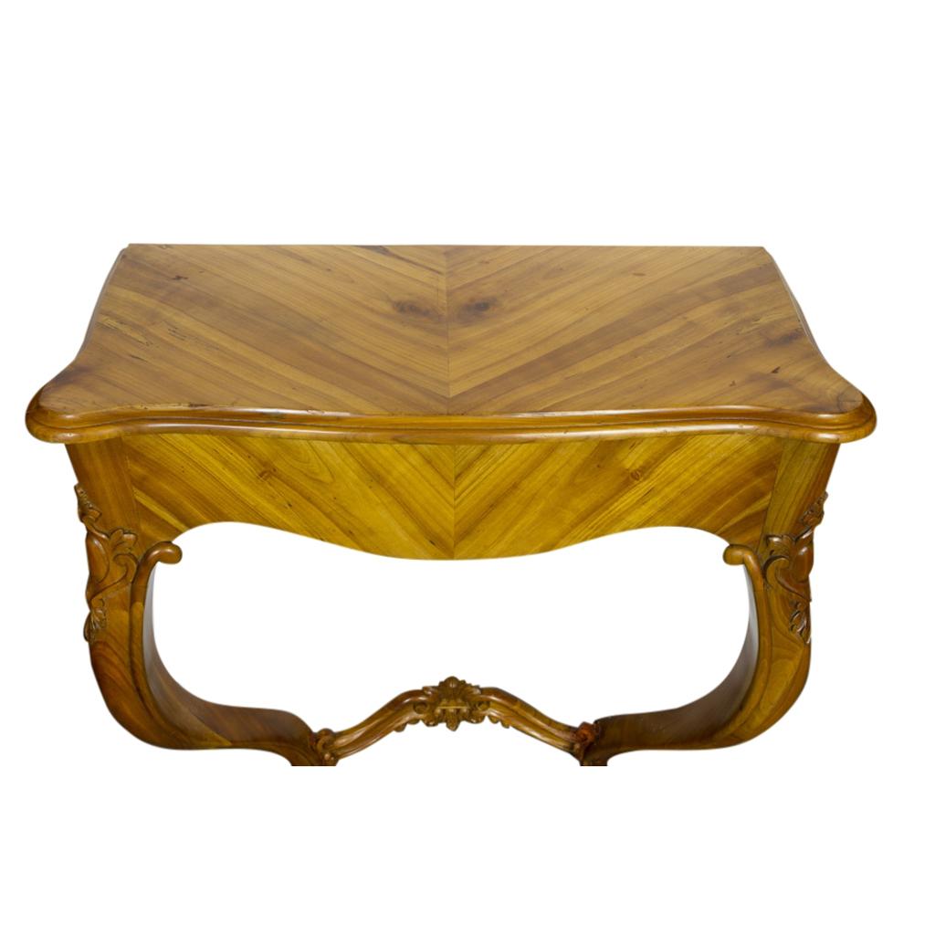 Late 18th Century Rococo Console Table Made of Cherrywood, German, Second Half of the 18th Century For Sale