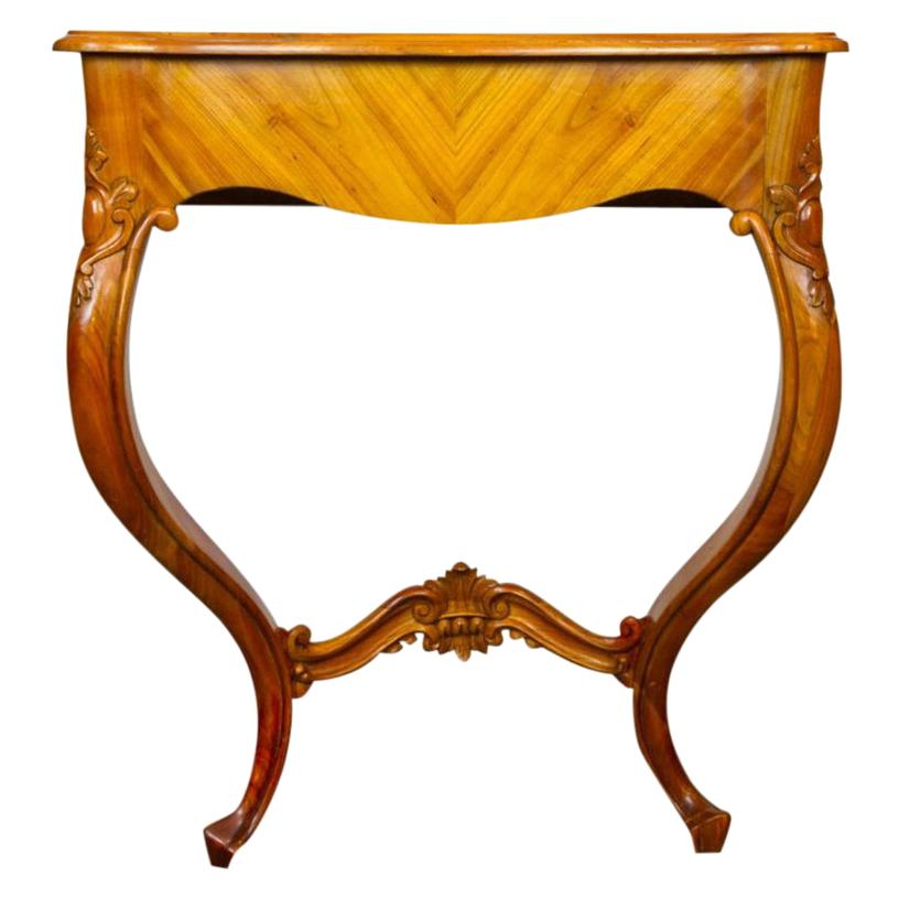 Rococo Console Table Made of Cherrywood, German, Second Half of the 18th Century For Sale