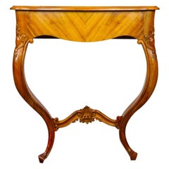 Rococo Console Table Made of Cherrywood, German, Second Half of the 18th Century