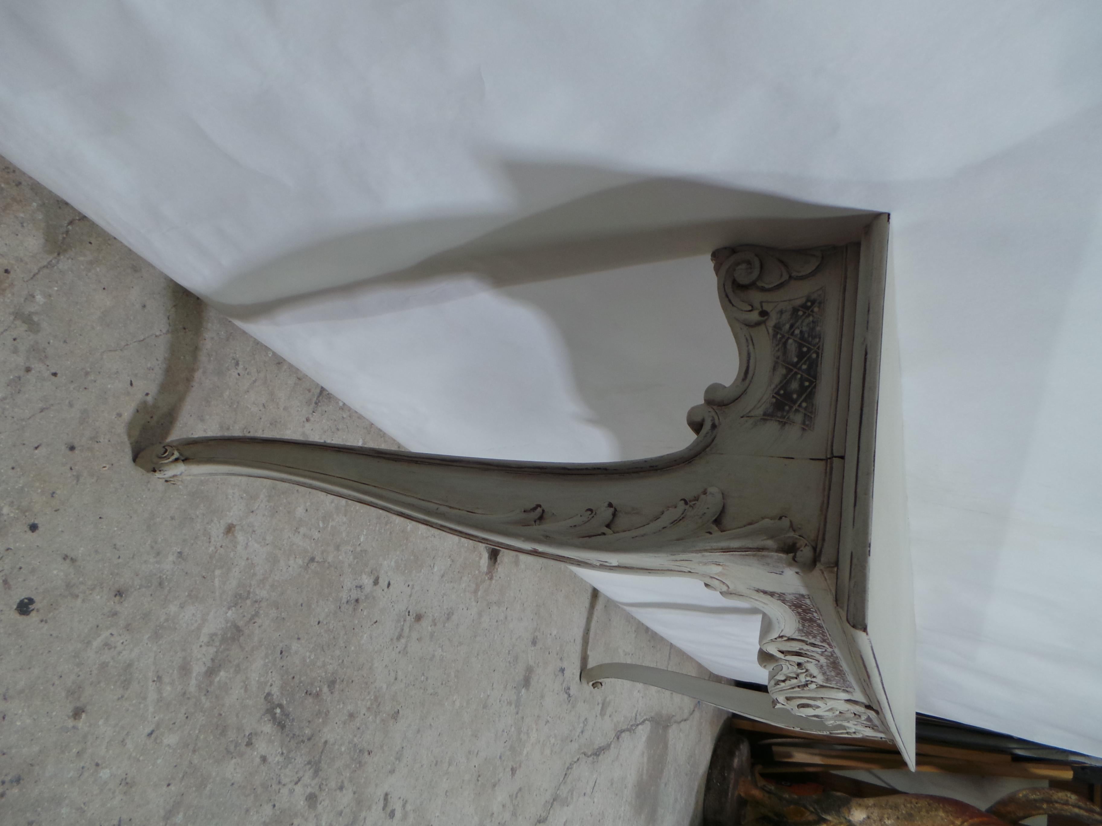 Rococo Console Table Wall Mount For Sale 3